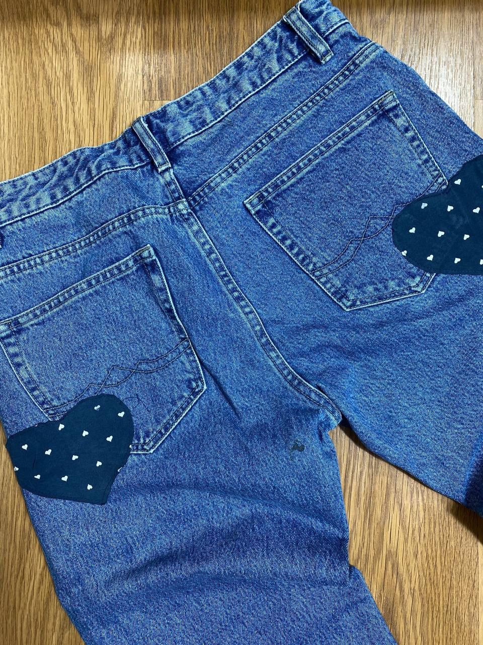 Vintage 💥Distressed Vintage Flared Dirty Washed Crash Denim Jeans Size US 32 / EU 48 - 11 Thumbnail