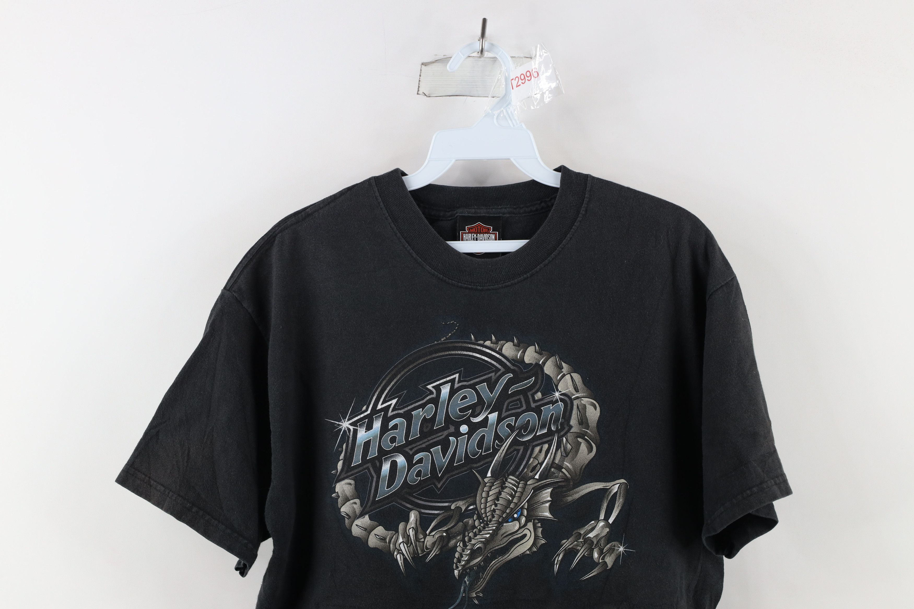 Harley Davidson × Vintage Vintage Harley Davidson Spell Out Steel Dragon T-Shirt USA Size US M / EU 48-50 / 2 - 2 Thumbnail