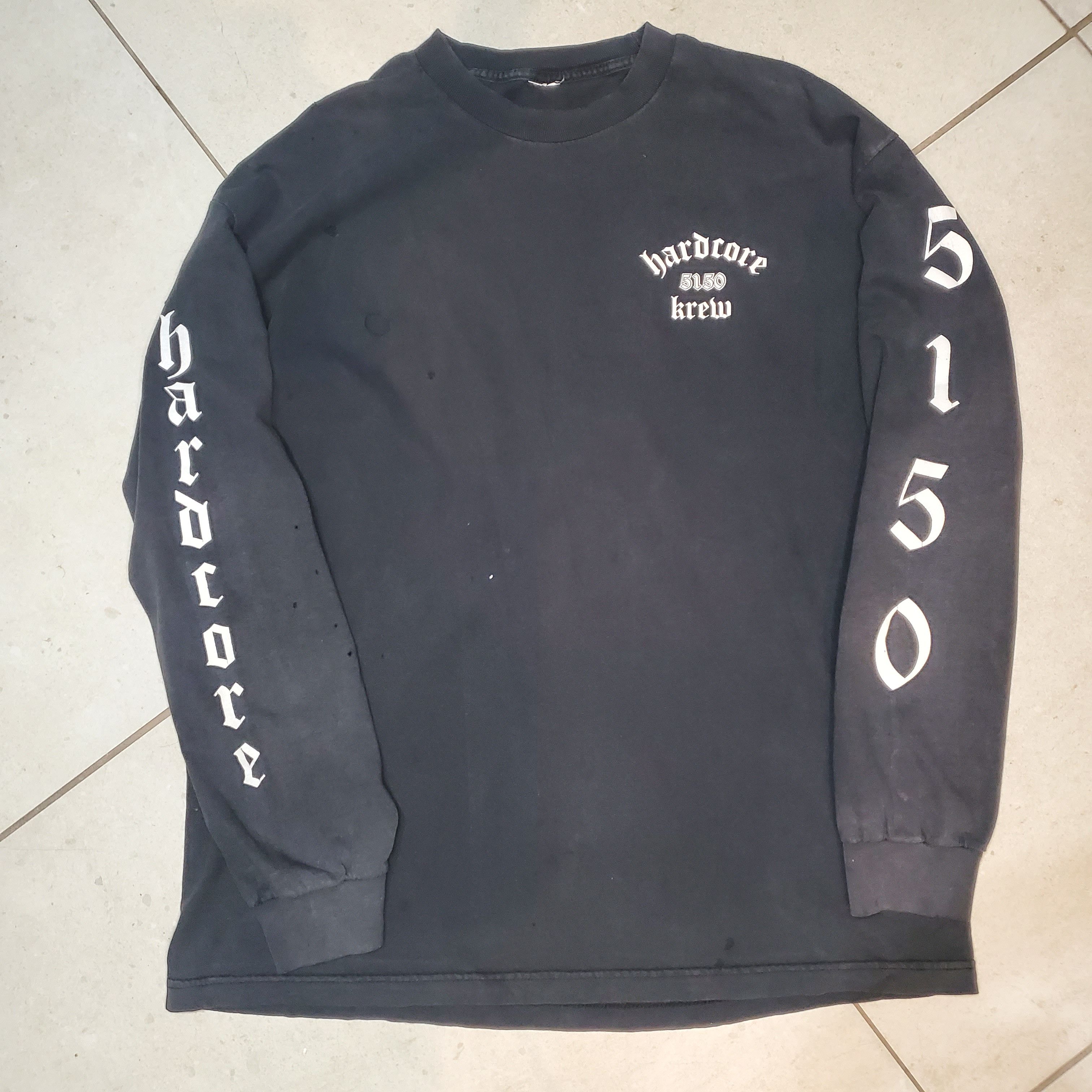 Vintage Vintage'90s Thrasher biker Harley Davidson 5150 hardcore Size US XL / EU 56 / 4 - 7 Thumbnail