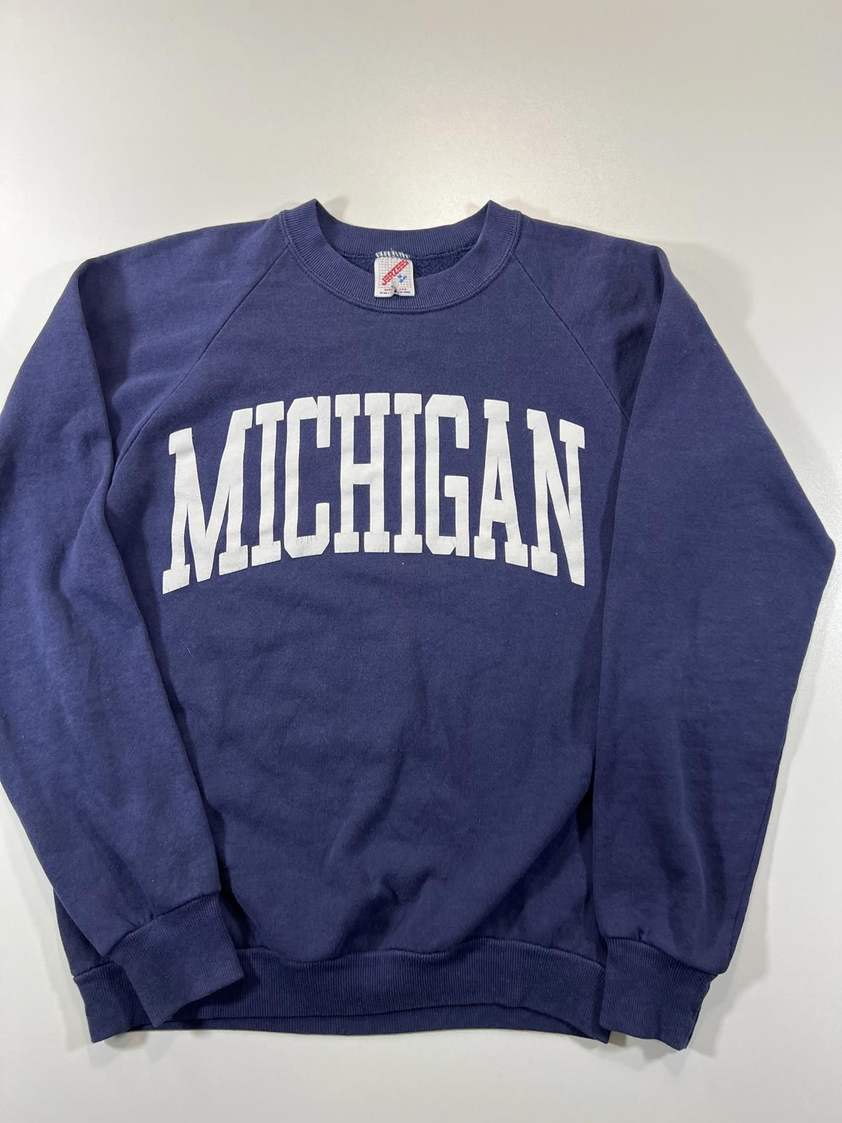 Jerzees Jerzees Michigan Navy Blue Crewneck Sweatshirt Size US M / EU 48-50 / 2 - 1 Thumbnail
