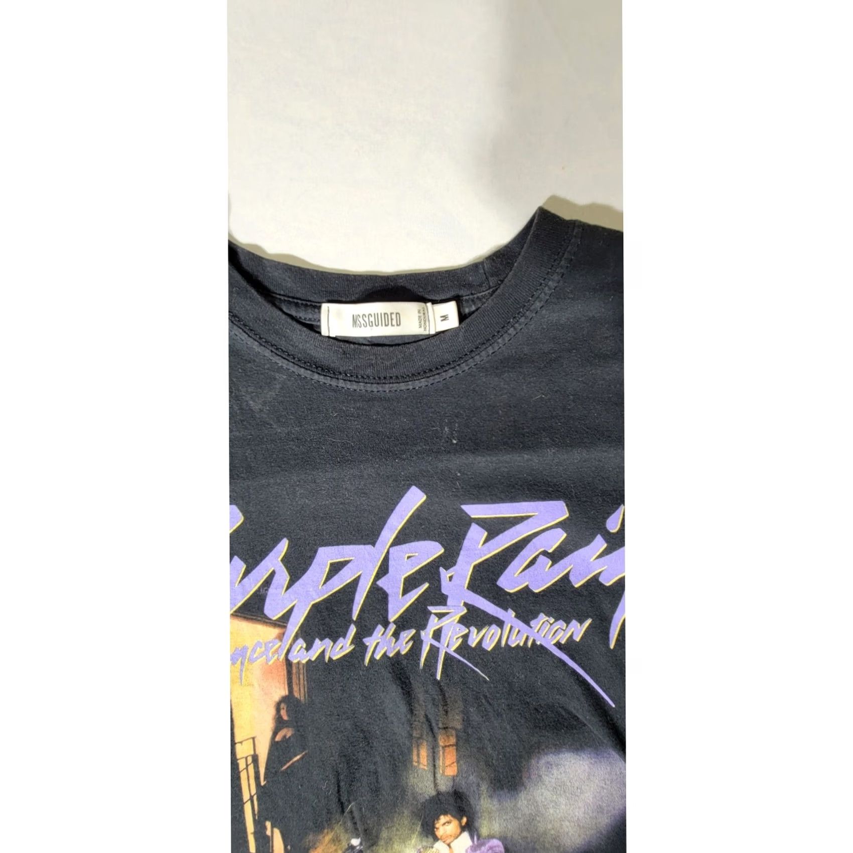 Missguided Missguided Prince Purple Rain Graphic Shirt Black Mens Medium Short Sleeve Music 80s Size US M / EU 48-50 / 2 - 3 Thumbnail