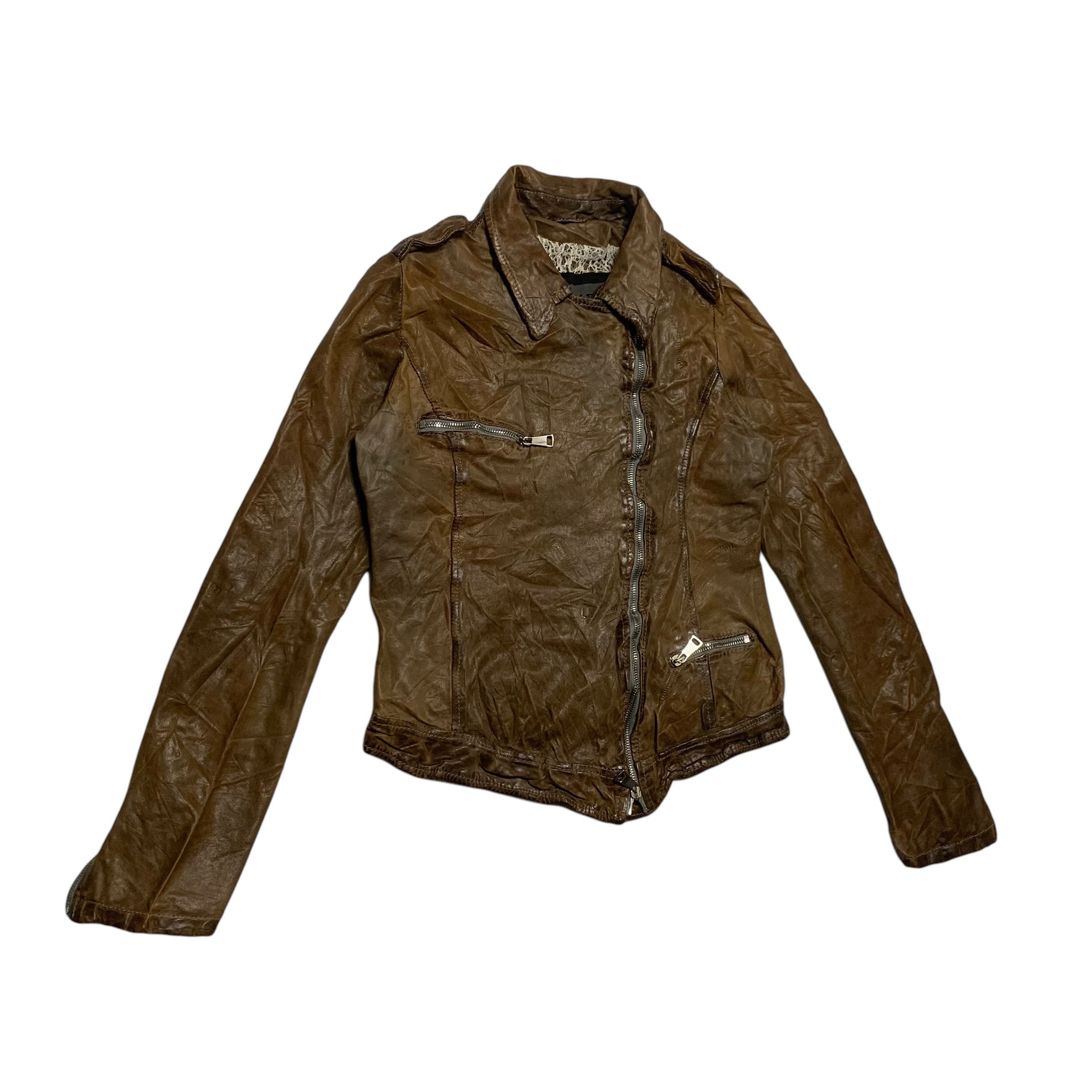 Giorgio Brato Giorgio Brato Biker Leather Jacket Size M / US 6-8 / IT 42-44 - 2 Thumbnail