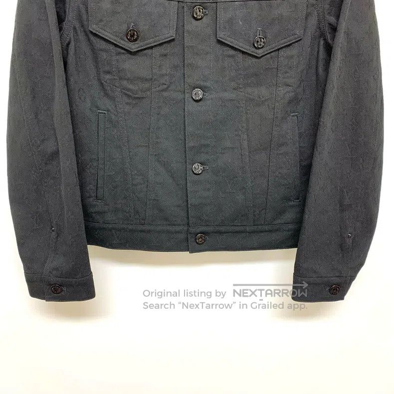 Louis Vuitton Louis Vuitton Black dark full print denim jacket Size US S / EU 44-46 / 1 - 8 Thumbnail