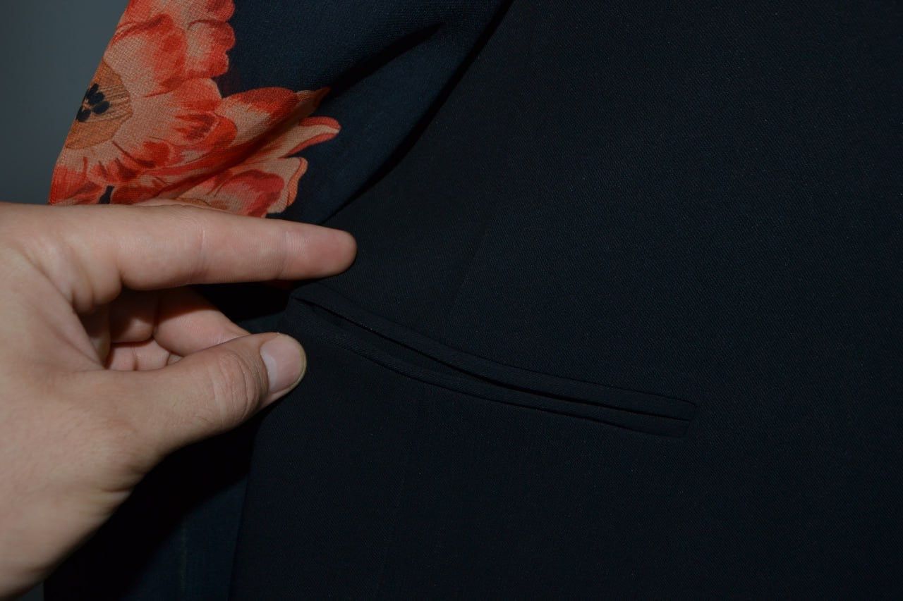 Desigual Desigual Blazer Jacket Career Office Handkerchief Wanita Size L / US 10 / IT 46 - 3 Thumbnail