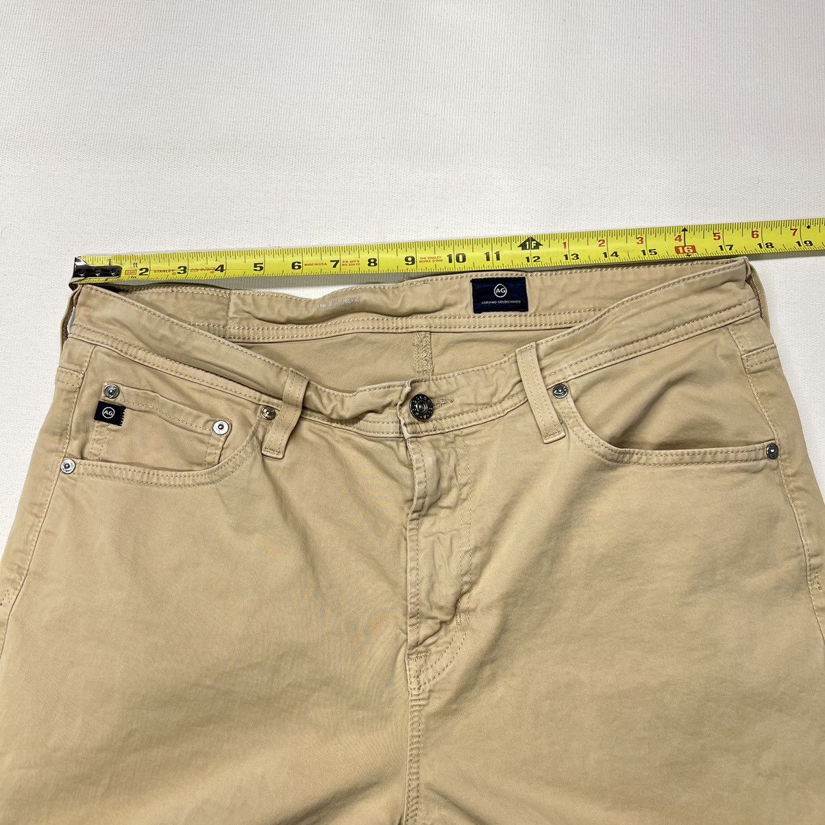 AG Adriano Goldschmied AG Adriano Goldschmied Pants Khaki Everett Slim Straight Size US 36 / EU 52 - 24 Thumbnail