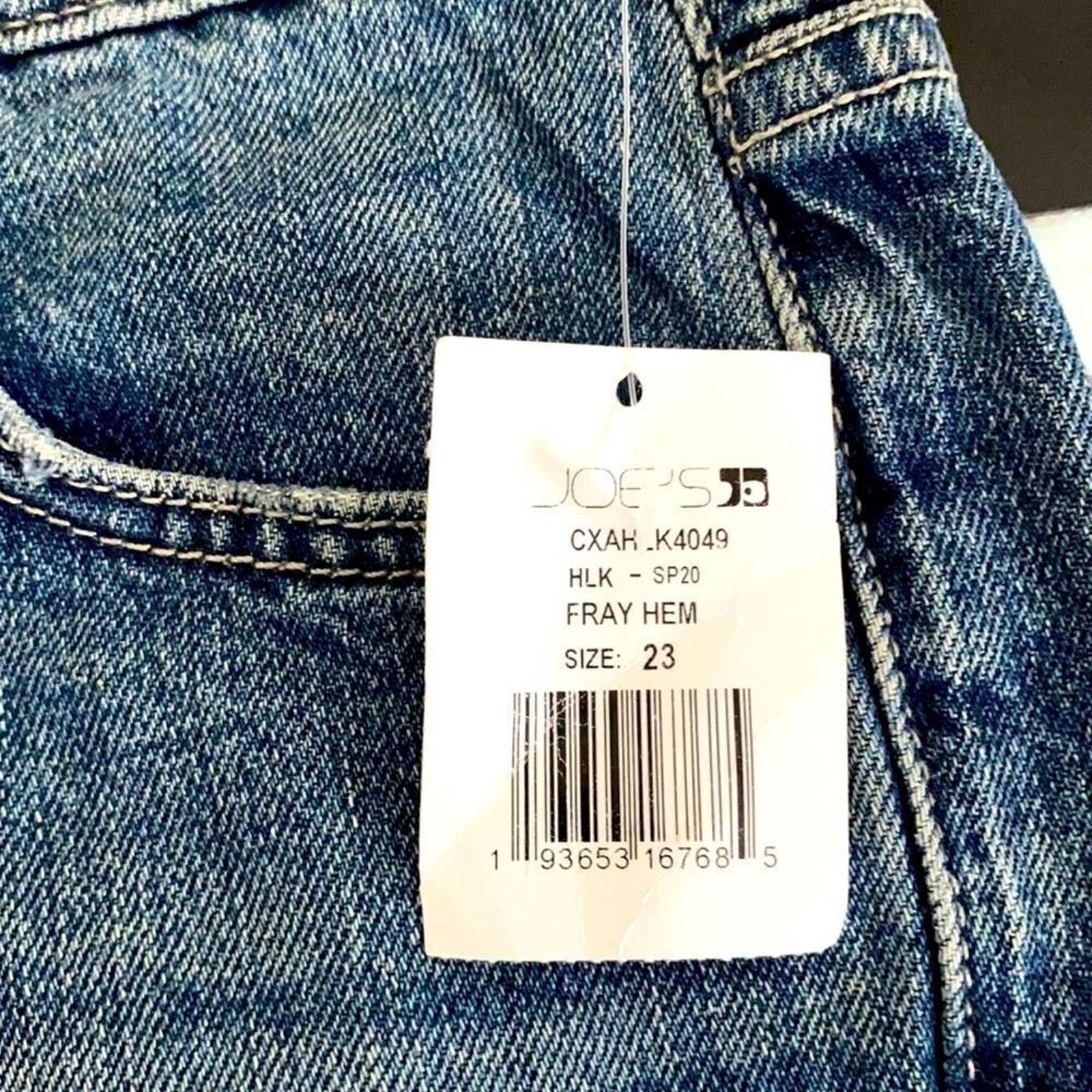 Joe's NWT Joe’s Jeans Distressed Cut Off Shorts Size 23 slit sides Size 23" - 6 Thumbnail