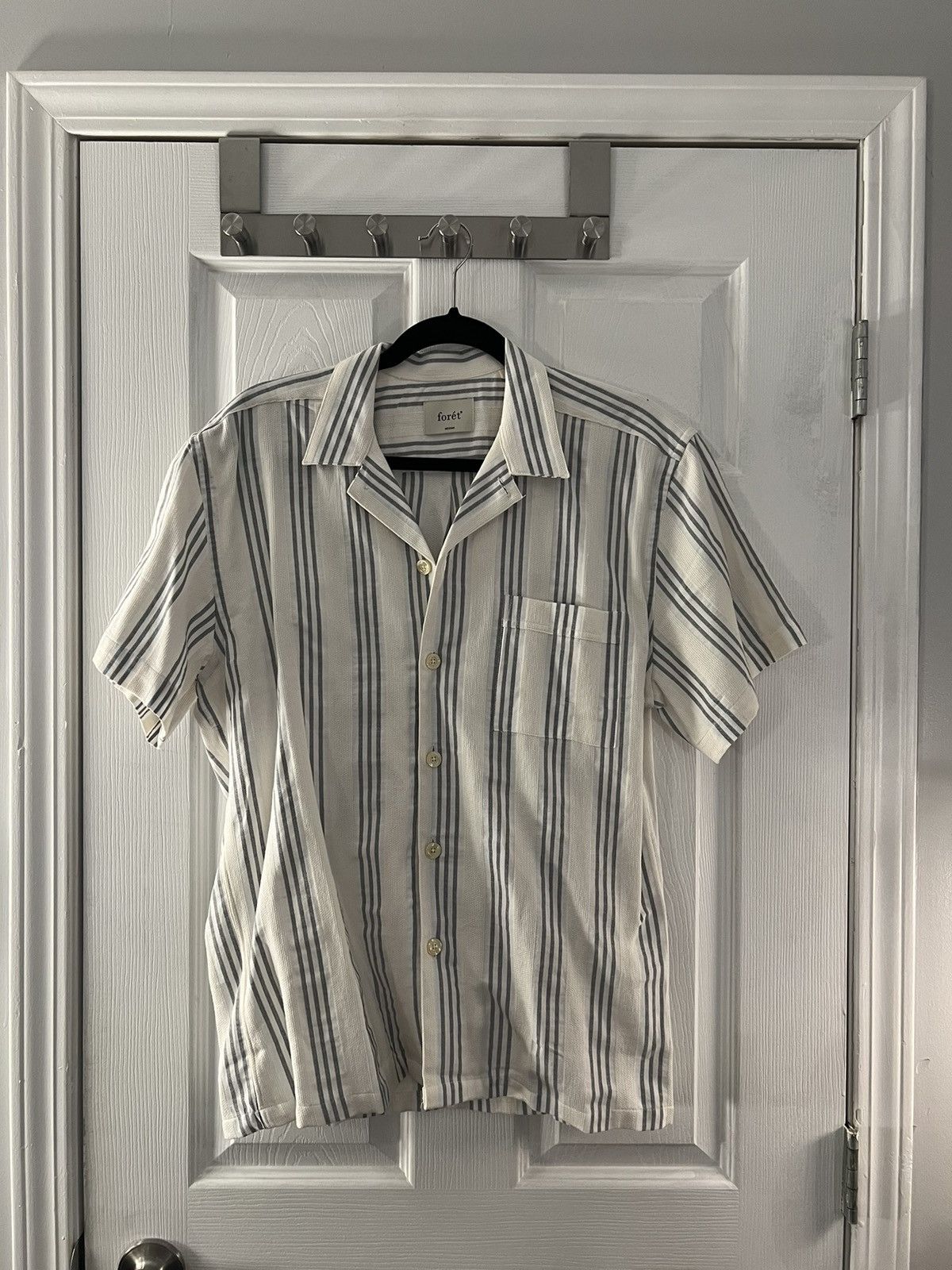 image of Foret Twig Shirt in White, Men's (Size Medium)