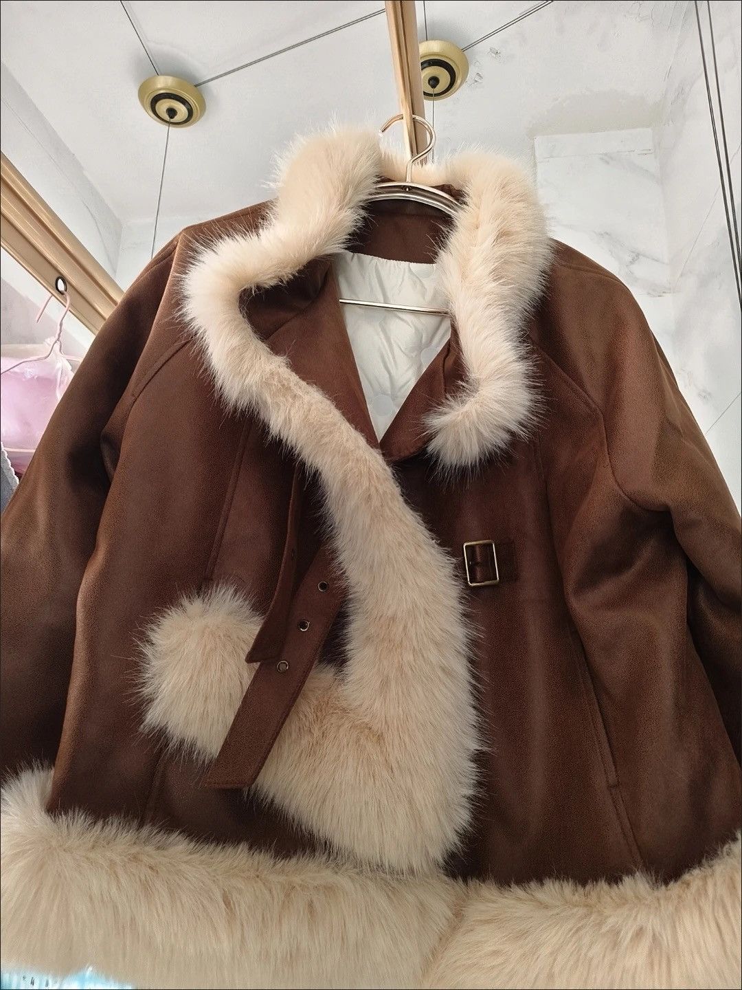 Other Dopamine Suede-Fur Hybrid Jacket Size XL / US 12-14 / IT 48-50 - 1 Thumbnail