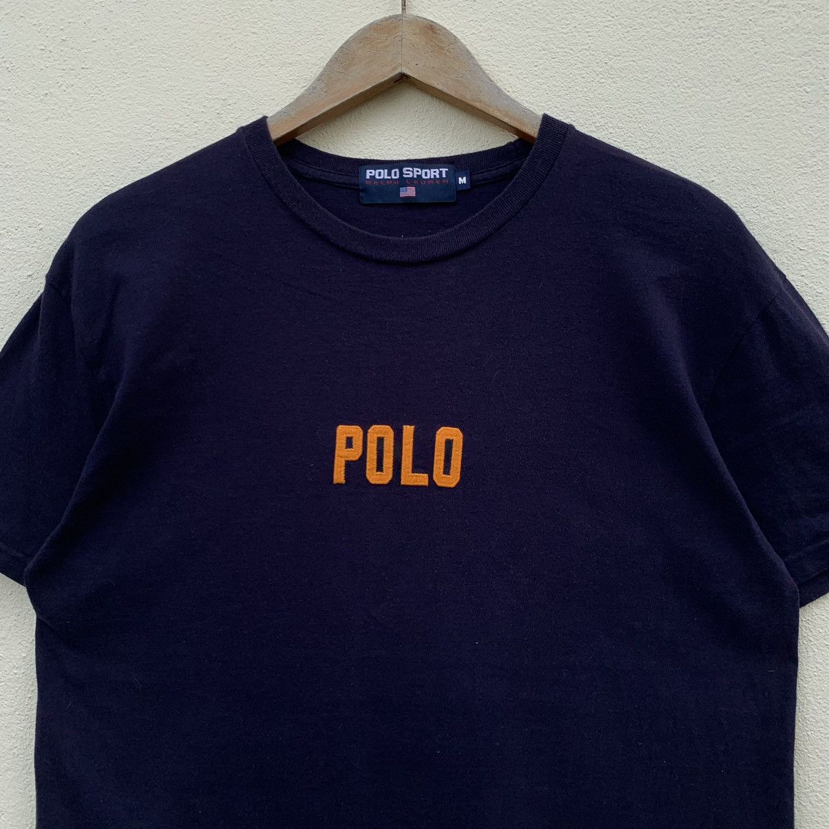 Polo Ralph Lauren × Vintage Vintage POLO RALPH LAUREN SPELLOUT EMBROIDERED LOGO T-shirt Size US M / EU 48-50 / 2 - 2 Thumbnail