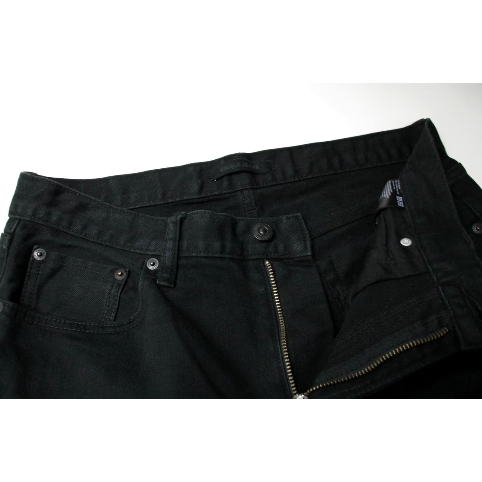 Uniqlo Uniqlo Jeans Men's W31/L34 Selvedge Slim Fit Zip Fly Denim Black Size US 31 - 5 Thumbnail