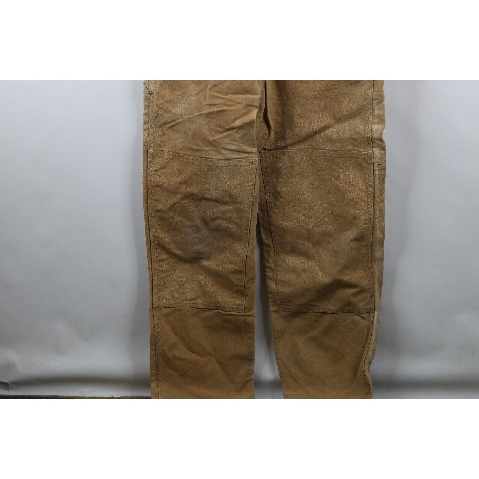 Carhartt × Vintage Vintage 90s Carhartt Distressed Double Knee Canvas Overalls Size US 34 / EU 50 - 4 Thumbnail
