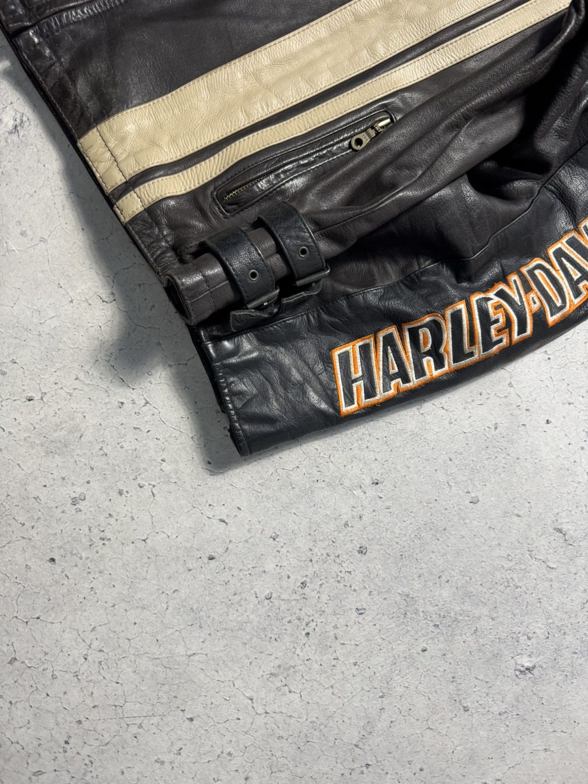 Harley Davidson Harley Davidson Leather Biker Vintage Motorcycles Size US XL / EU 56 / 4 - 3 Thumbnail