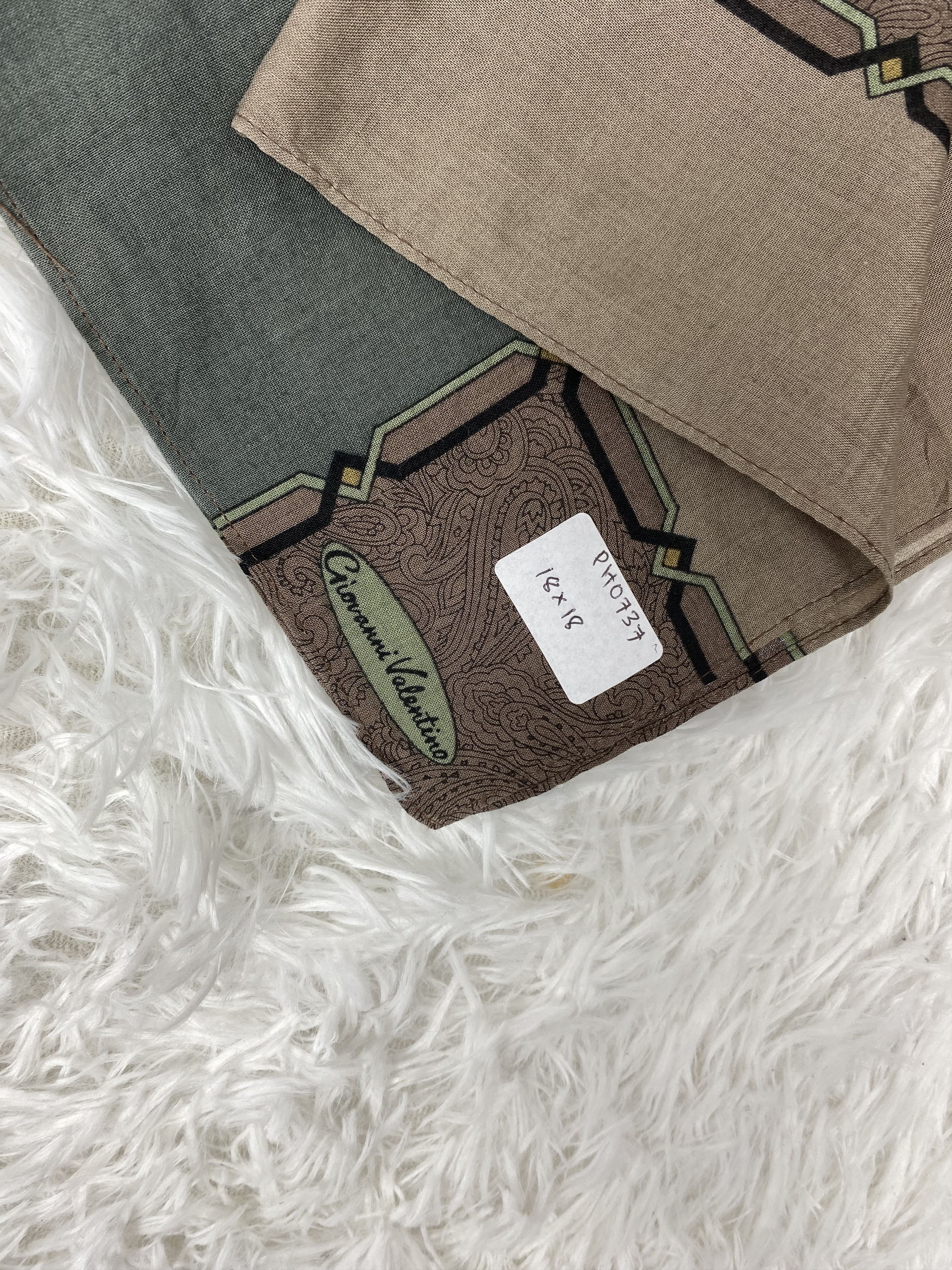 Giovanni Valentino × Vintage Vintage Giovanni Valentino Handkerchief Neckerchief PH0737 Size ONE SIZE - 2 Thumbnail