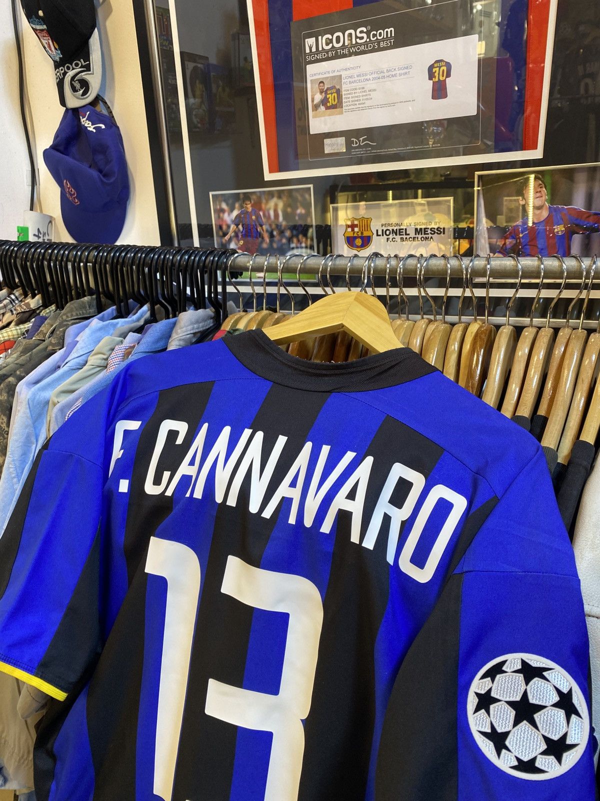 Nike Vintage Y2K Inter Milan Home Kit Size US XL / EU 56 / 4 - 4 Thumbnail