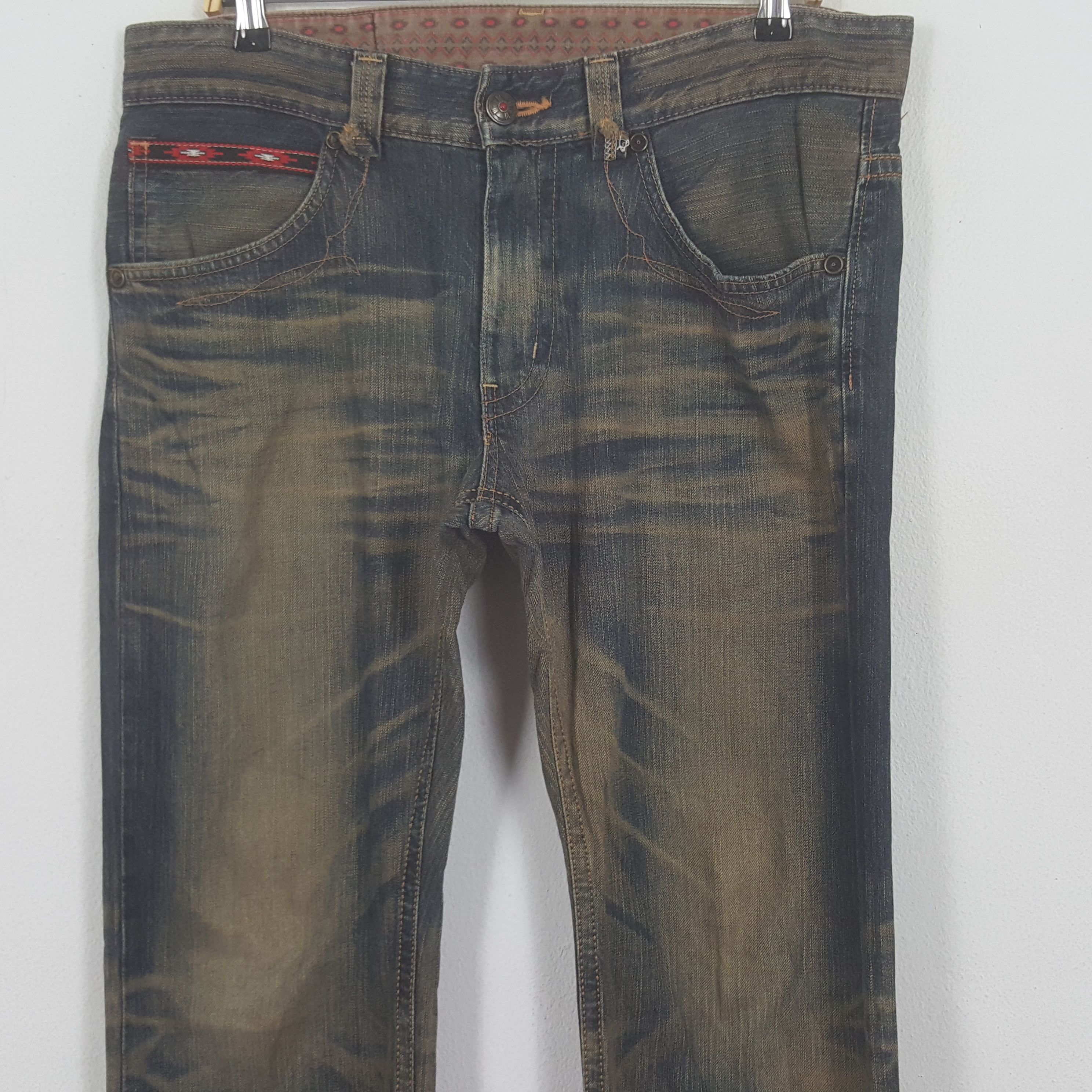 Edwin × Japanese Brand × Vintage Vintage Edwin XU Exclusive Vintage Denim Jeans Size US 36 / EU 52 - 2 Thumbnail