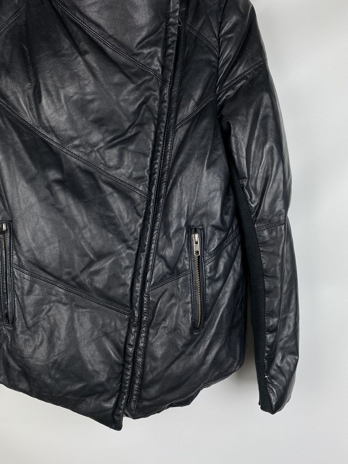 Muubaa Muubaa ladies avant-garde leather puffer down jacket Size M / US 6-8 / IT 42-44 - 4 Thumbnail
