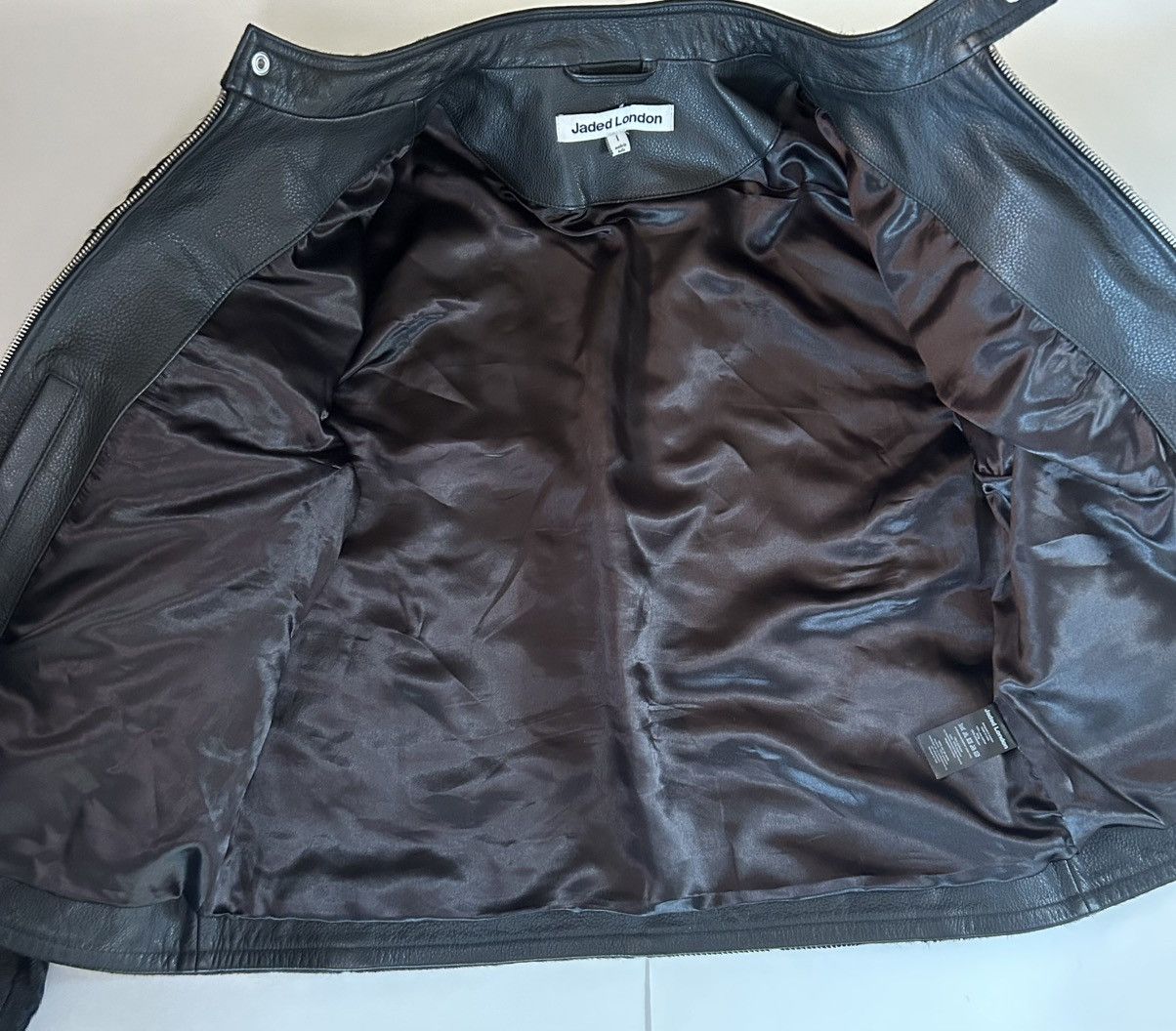 Jaded London Jaded London Black Real Leather Piston Jacket Size US L / EU 52-54 / 3 - 3 Thumbnail