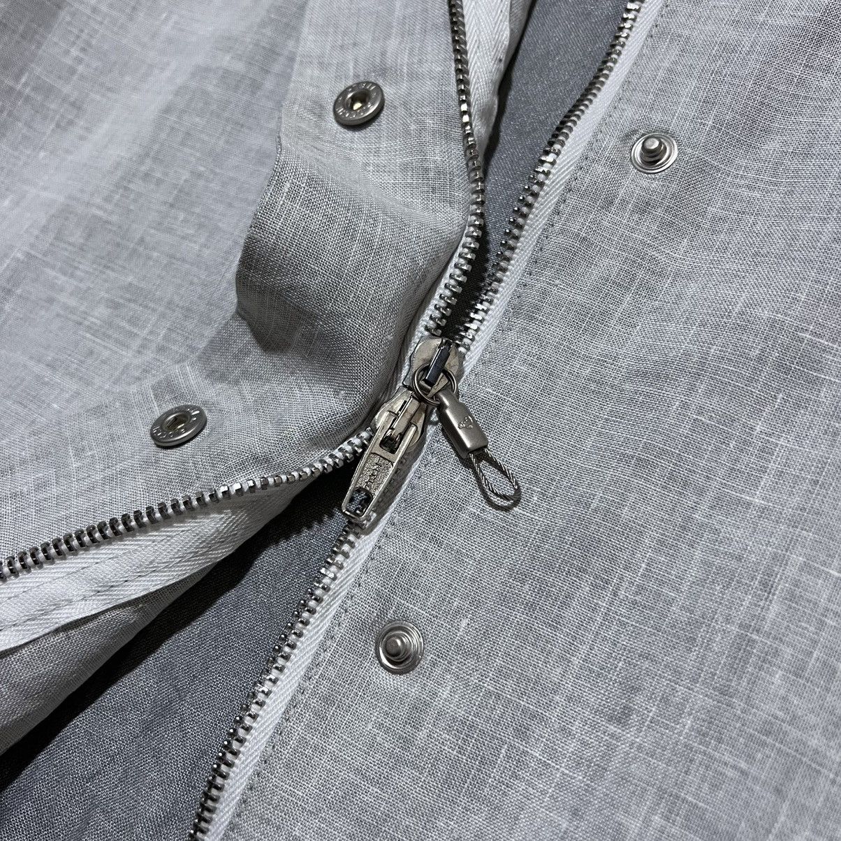 Mandarina Duck Technical Aluminum Linen Hooded Jacket Arcteryx Gorp Style Size US XXS / EU 40 - 5 Thumbnail