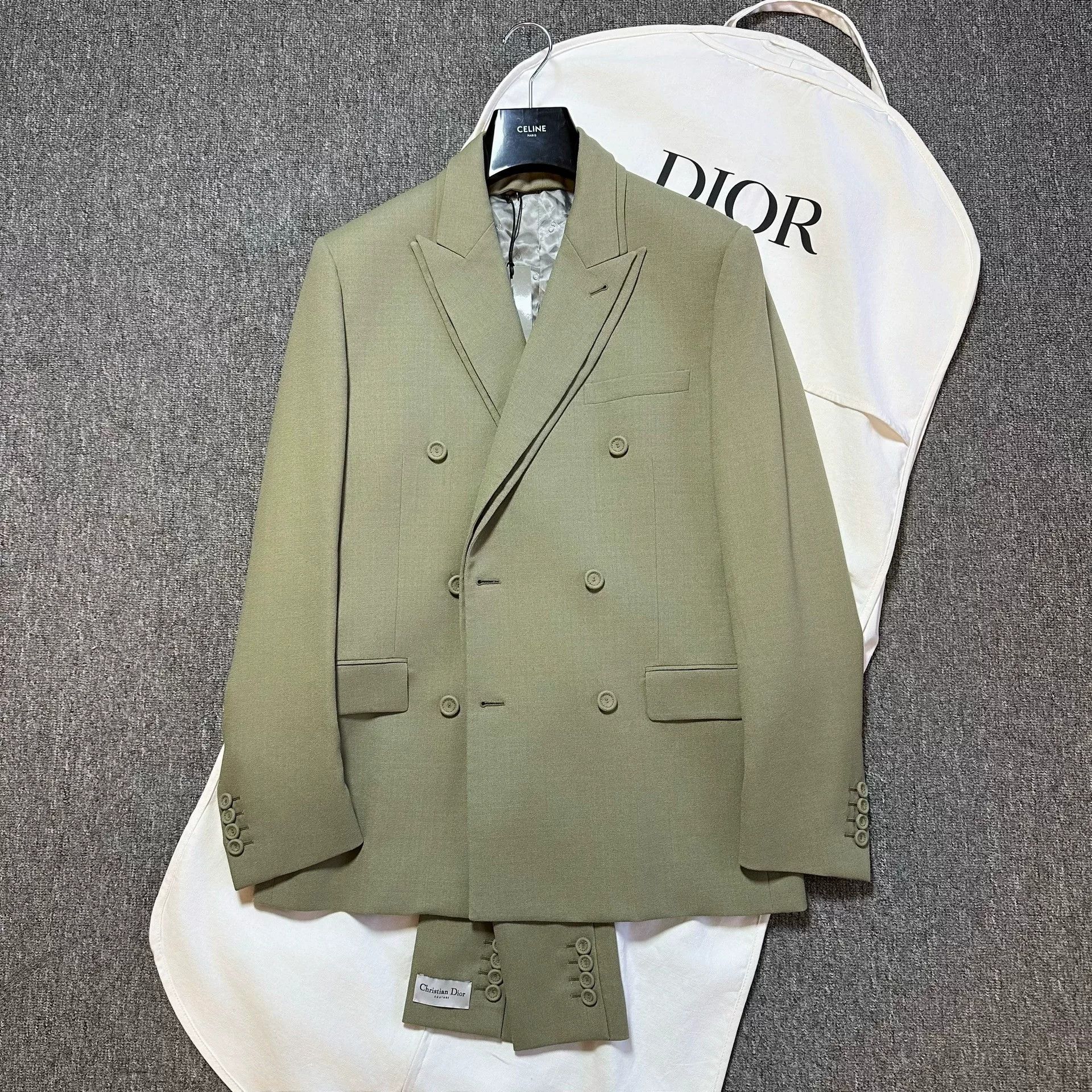 Dior Man 23SS Wool Double-Collar Blazer