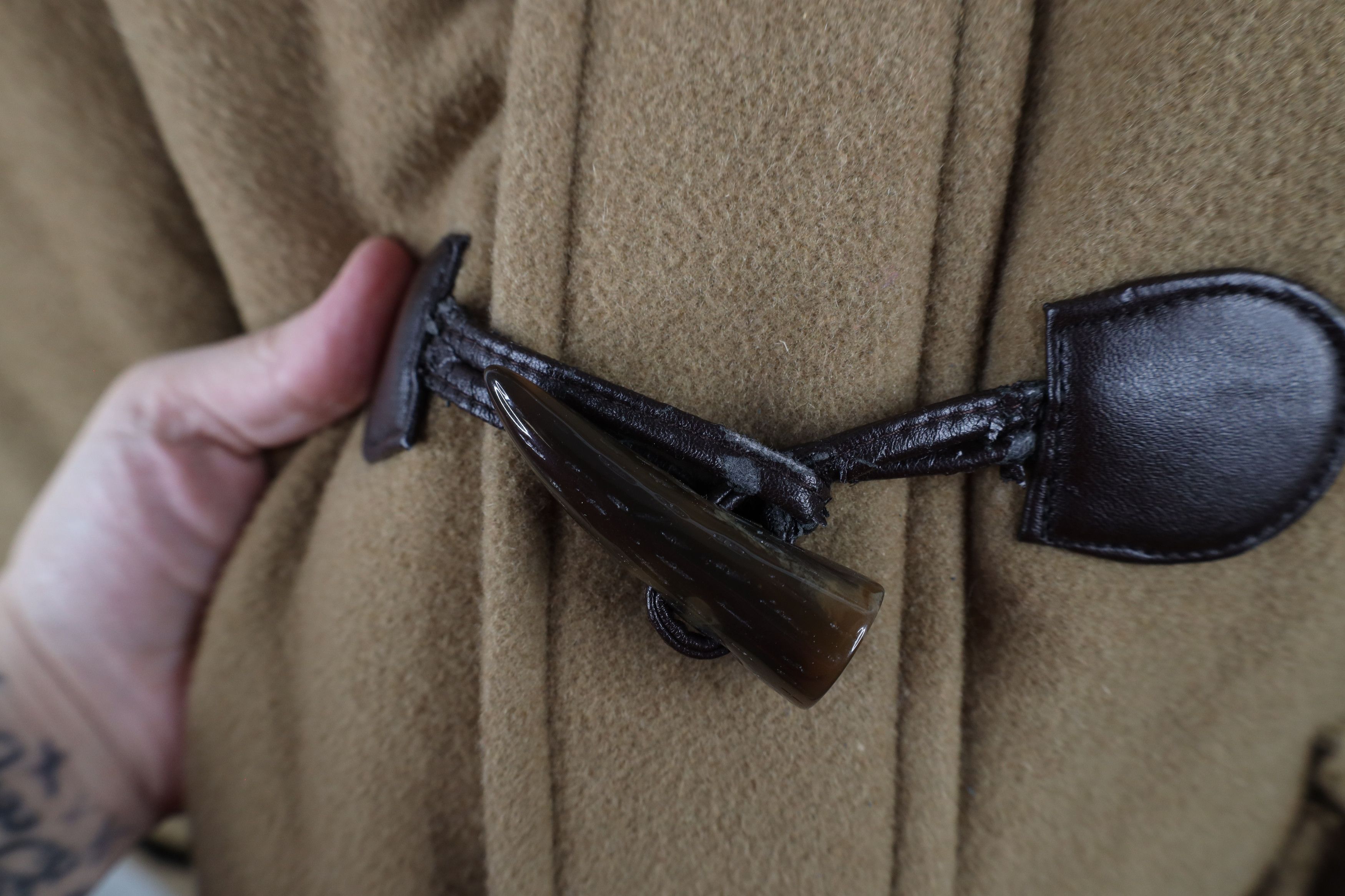 Tommy Hilfiger × Vintage Vintage Tommy Hilfiger Blend Toggle Button Hooded Jacket Size US L / EU 52-54 / 3 - 10 Thumbnail