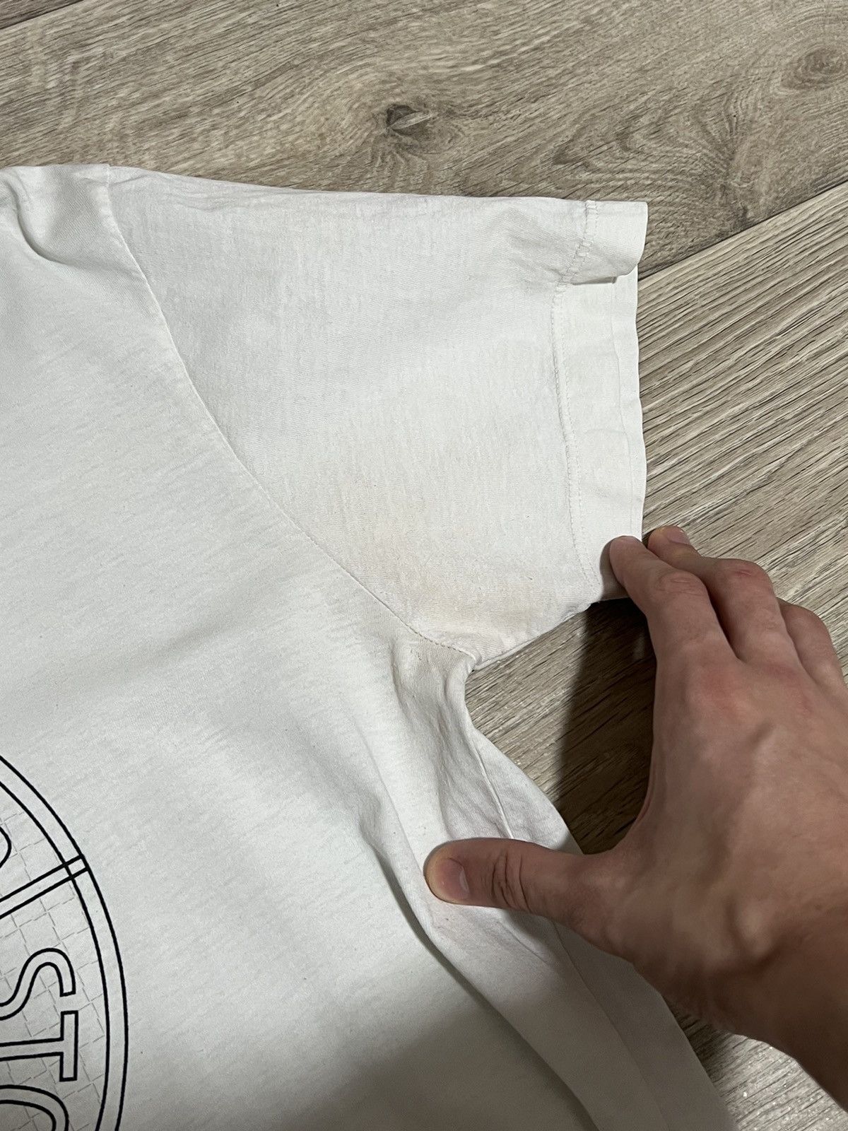 Stone Island × Vintage Vintage Stone Island Big Logo T-shirt Size US L / EU 52-54 / 3 - 6 Thumbnail