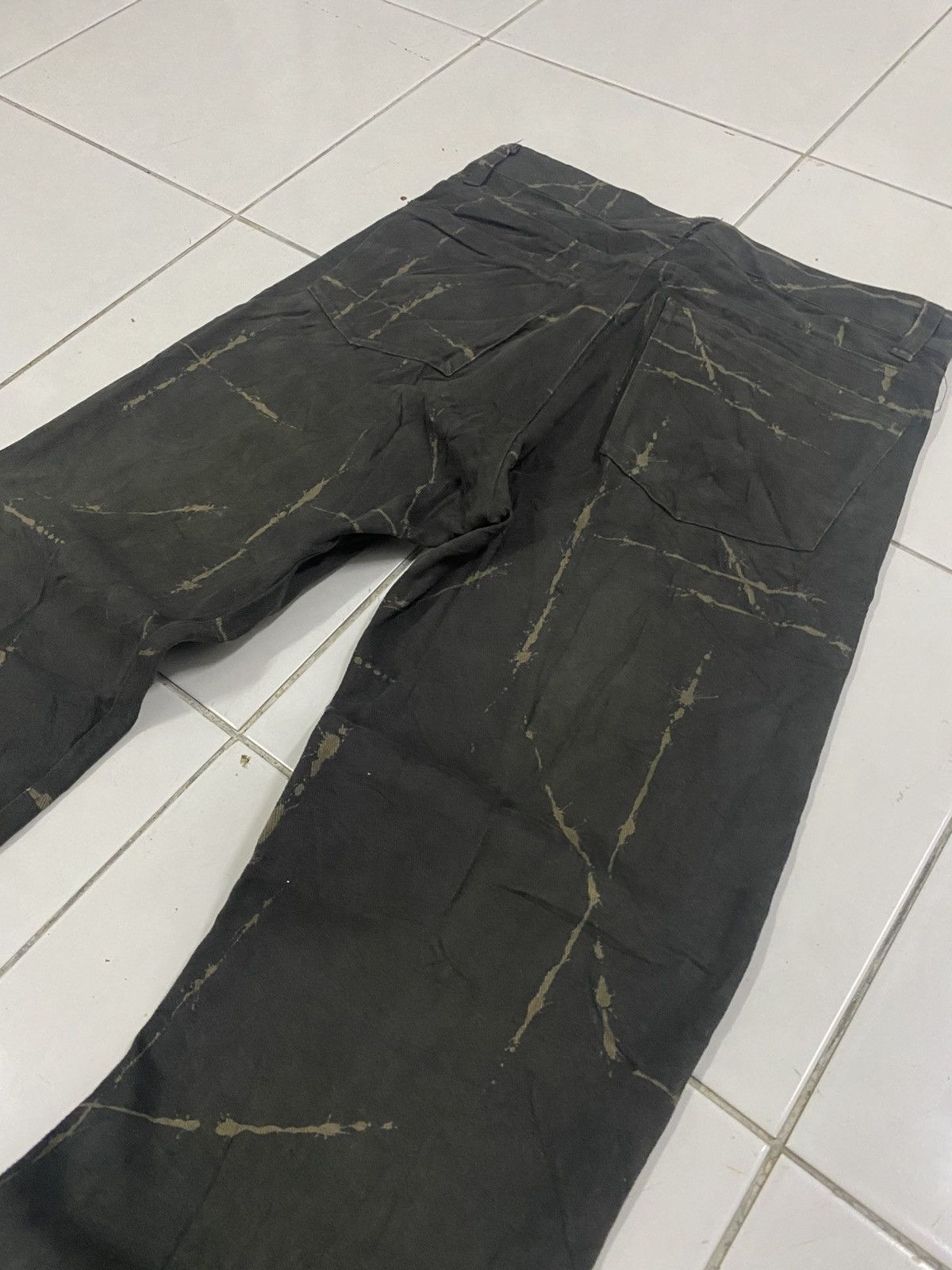 Japanese Brand VTG TESS HIRO Japan Distressed Scratch Denim Pants Size US 30 / EU 46 - 15 Thumbnail