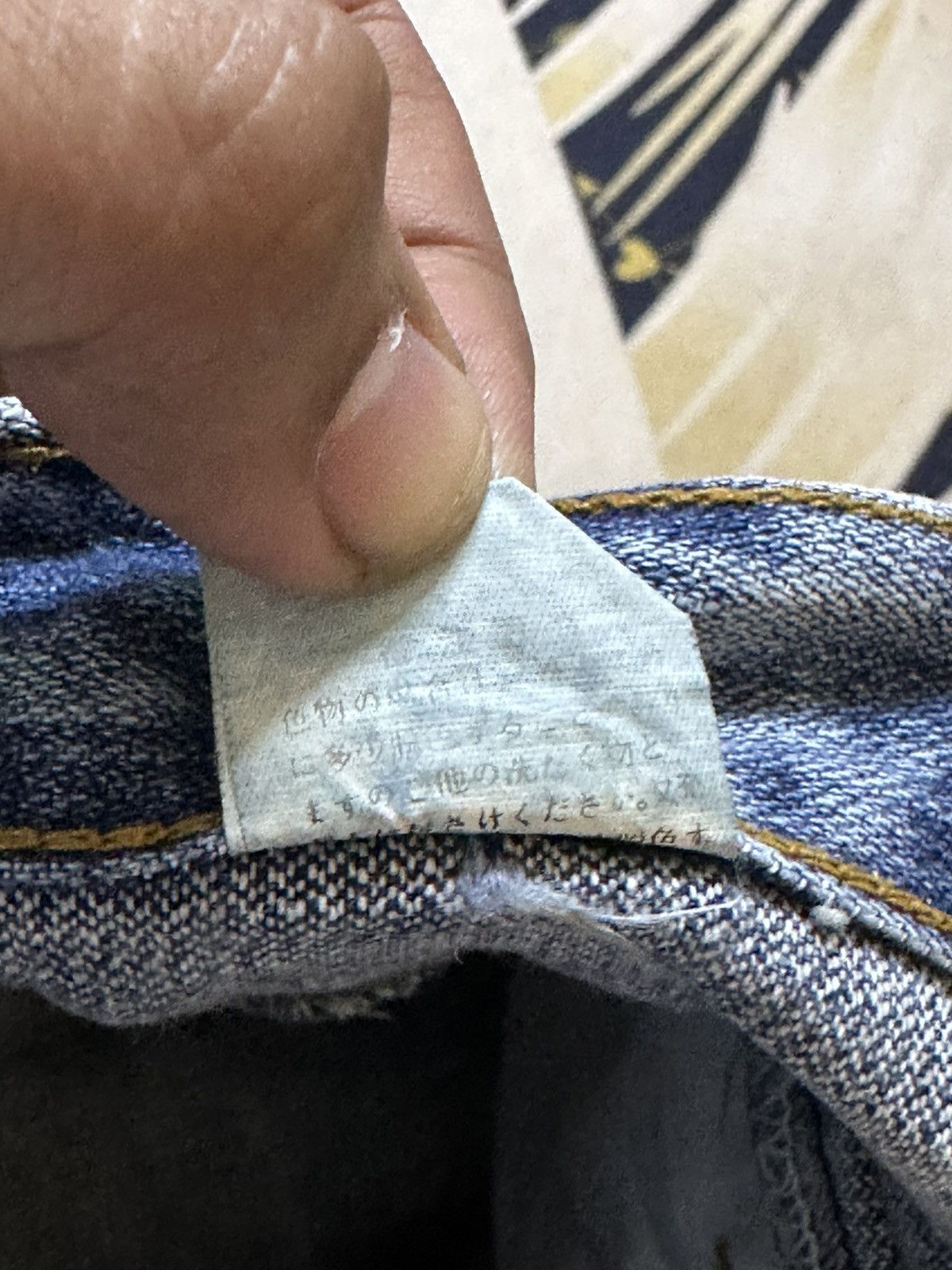 Junya Watanabe Vintage Antgauge Double Waist Honeycomb Denim Size US 30 / EU 46 - 9 Thumbnail