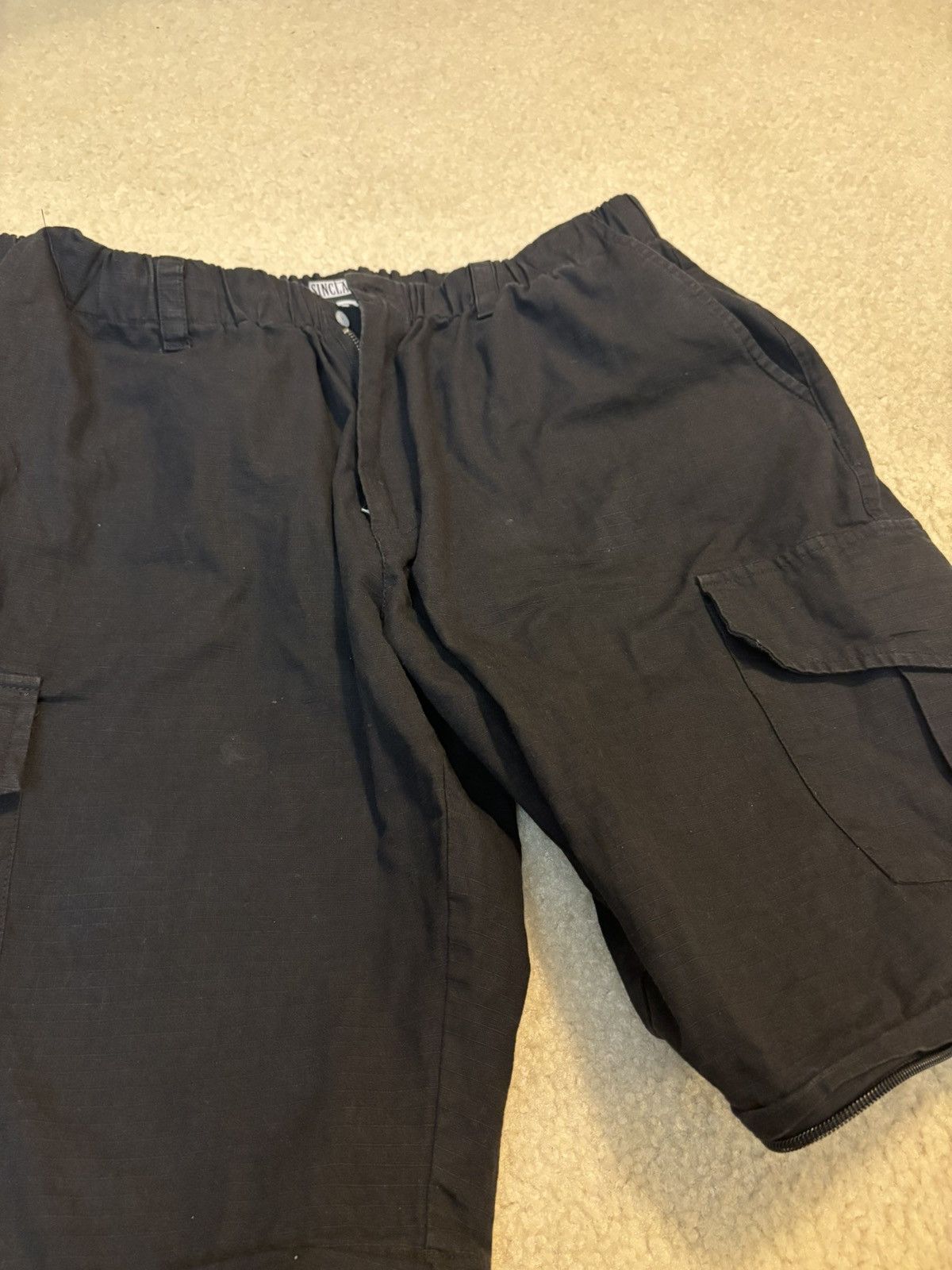 Sinclair Global Sinclair Zip Off Cargo Shorts Black Size US 38 / EU 54 - 2 Thumbnail