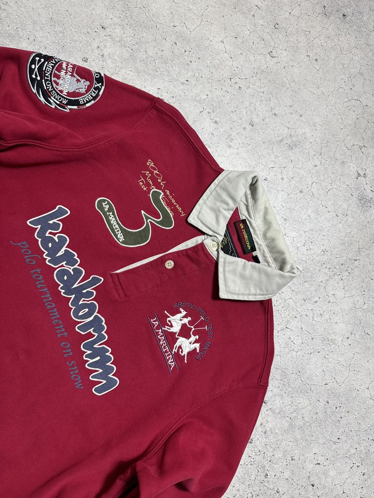 La Martina La Martina #3 Karakorum Rugby Sweatshirt Vintage Size M Size US M / EU 48-50 / 2 - 6 Thumbnail