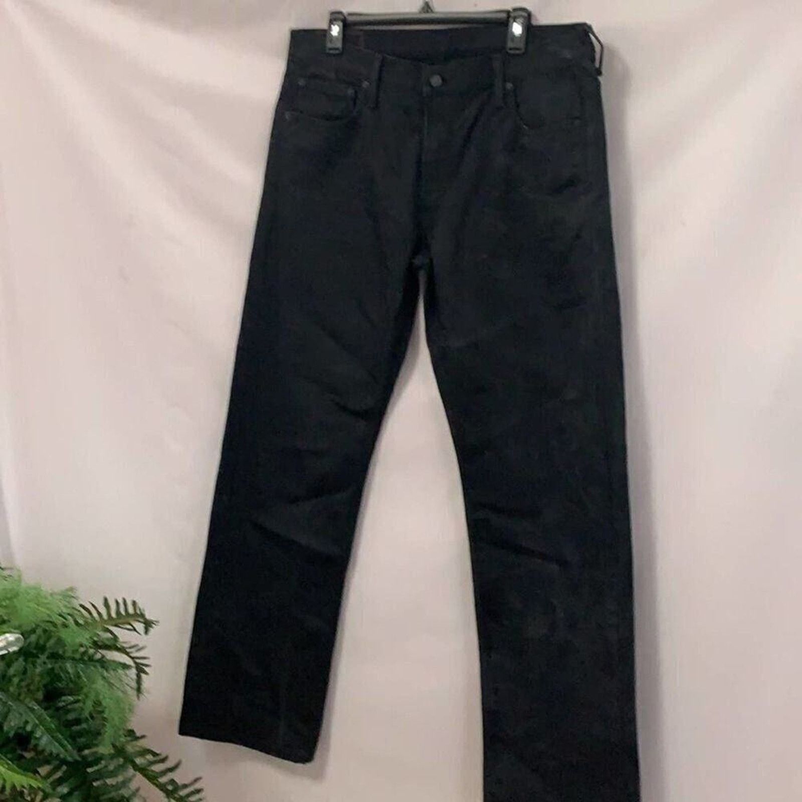 Levi's LEVI 569 MEN’S BLACK DISTRESSED JEANS SIZE 34‎ X 34 Size US 34 / EU 50 - 2 Thumbnail