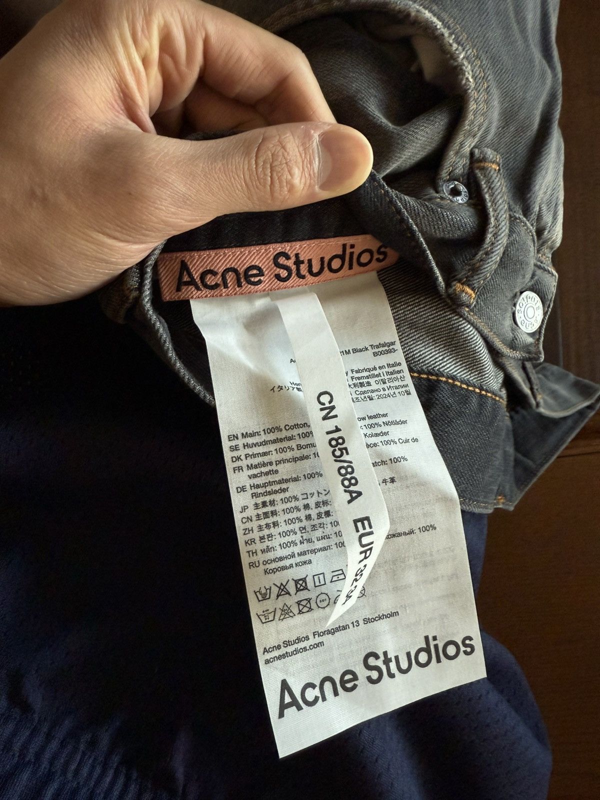 Acne Studios Acne Studios Regular Fit 2021M Black Trafalgar Size US 32 / EU 48 - 4 Thumbnail