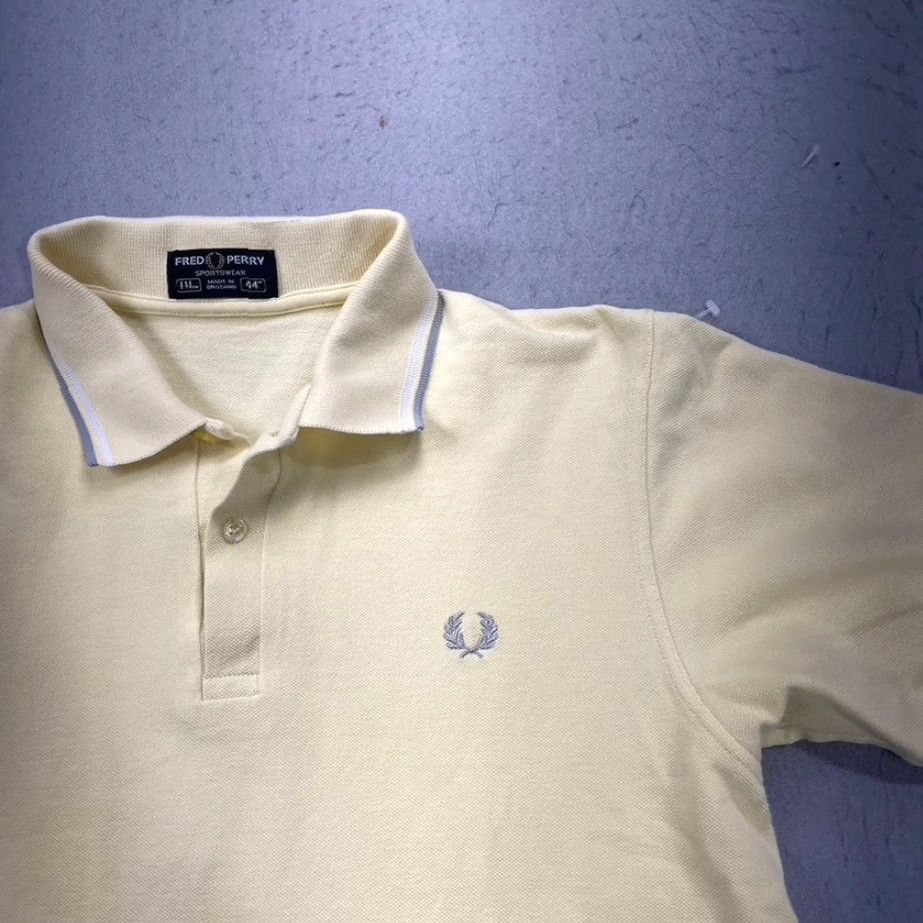 Fred Perry Fred Perry Polo Shirt Mens 44 Pique Cotton 100% Designer Casual Golf Tennis Polo Shirt M Yellow Mens Size US M / EU 48-50 / 2 - 3 Thumbnail