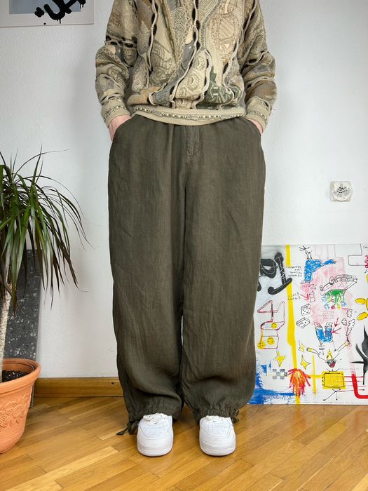 Jaded London Khaki Parachute Cargo Pants Grailed
