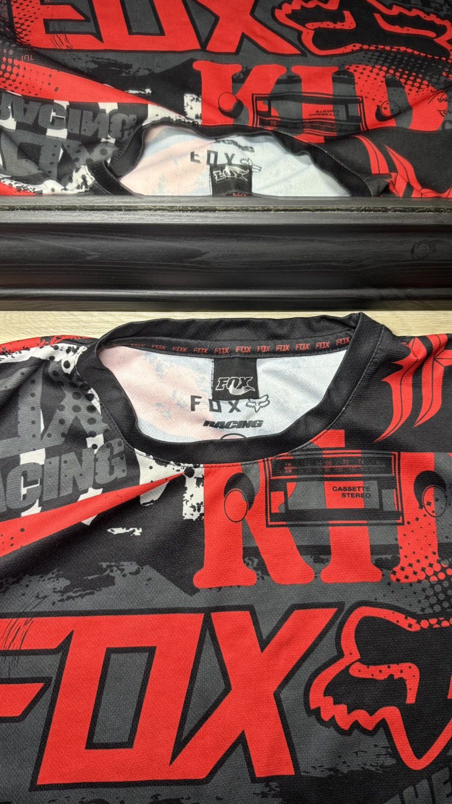 Fox Racing Y2K 2000s Fox Racing All Over Print Long Sleeve Tank Shirt Size US L / EU 52-54 / 3 - 6 Thumbnail