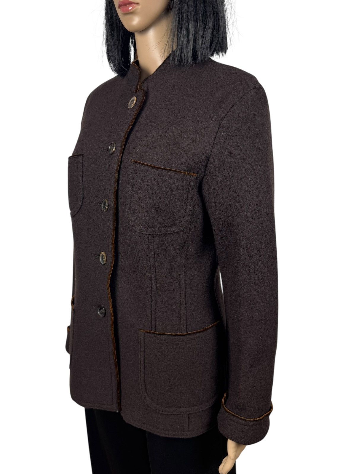 Bogner Bogner Virgin Wool Knit Jacket Womens size US10 Size L / US 10 / IT 46 - 4 Thumbnail
