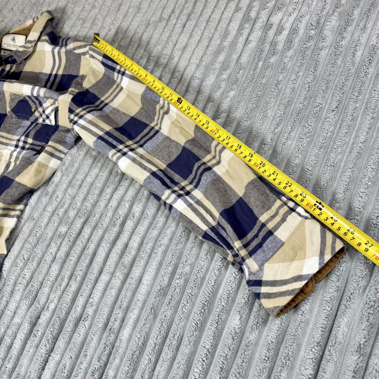 Other Legendary Whitetails Flannel Shirt Men Large Tall Blue Plaid Size US L / EU 52-54 / 3 - 11 Thumbnail