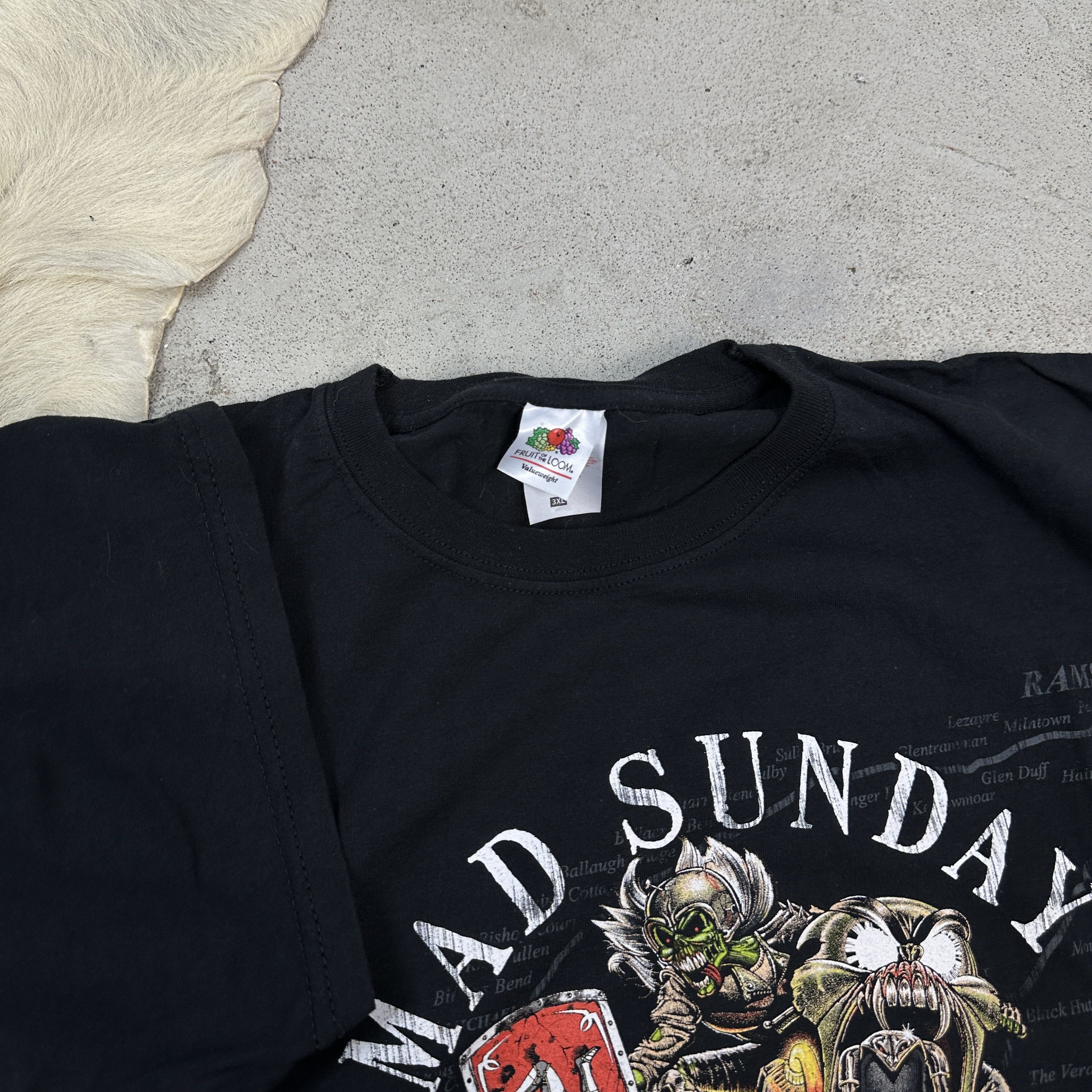 Fruit Of The Loom × Vintage Mad Sunday Racing T-shirt Size US XXL / EU 58 / 5 - 2 Thumbnail