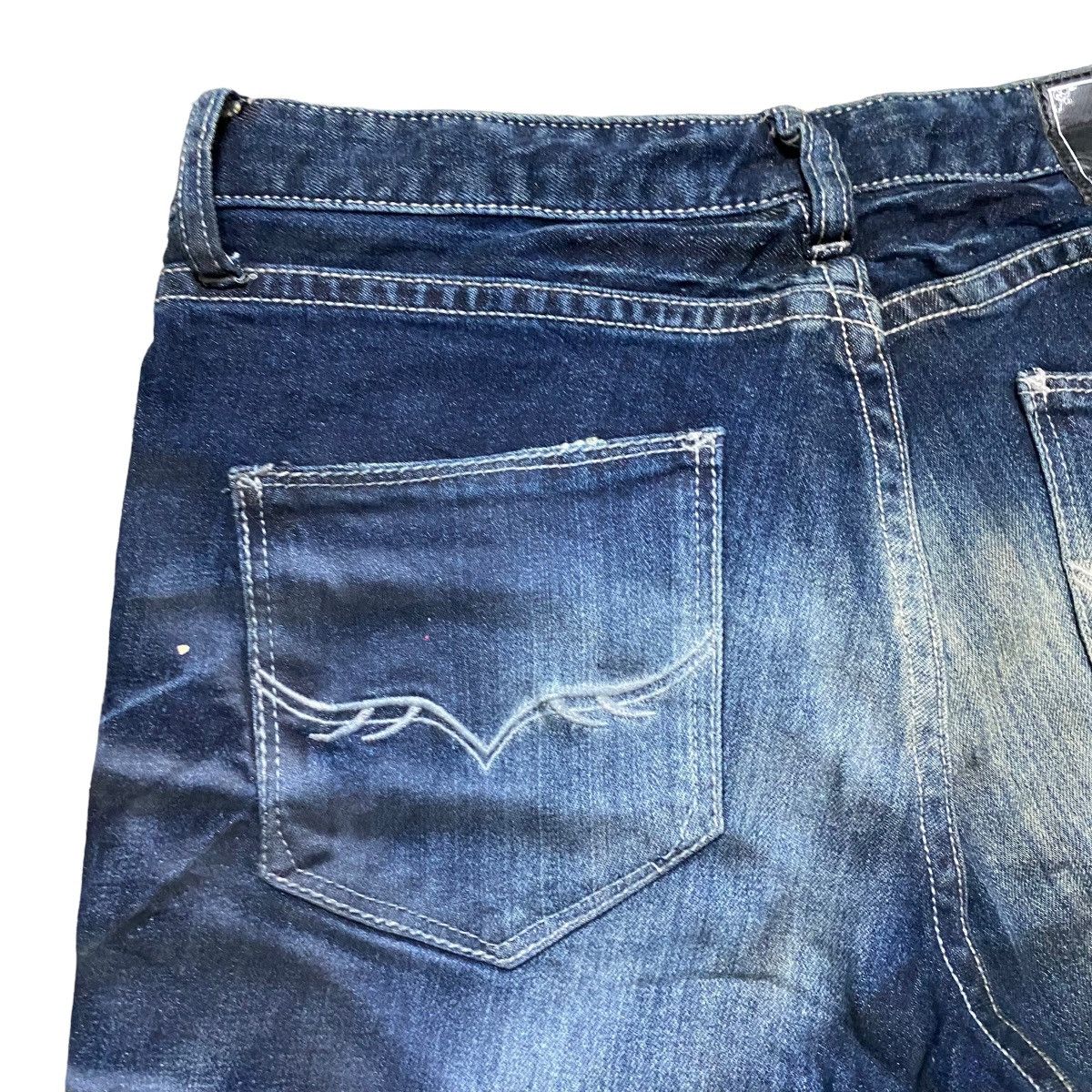 GOSTAR DE FUGA Fuga Waxed Denim Flare Jeans Slim Size US 30 / EU 46 - 13 Thumbnail