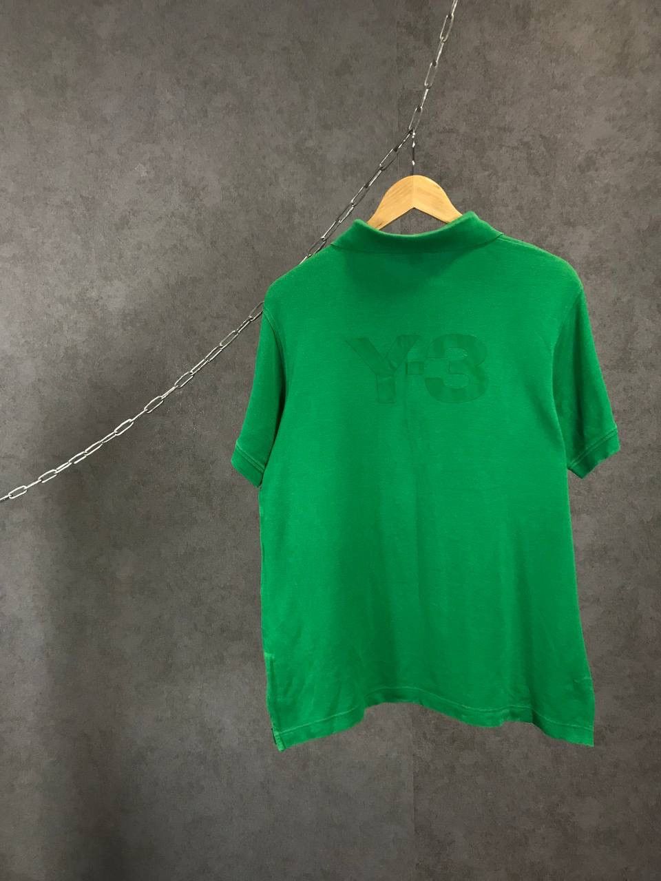 Yohji Yamamoto Y-3 Yohji Yamamoto x Adidas designer big logo polo tee Size US L / EU 52-54 / 3 - 1 Thumbnail