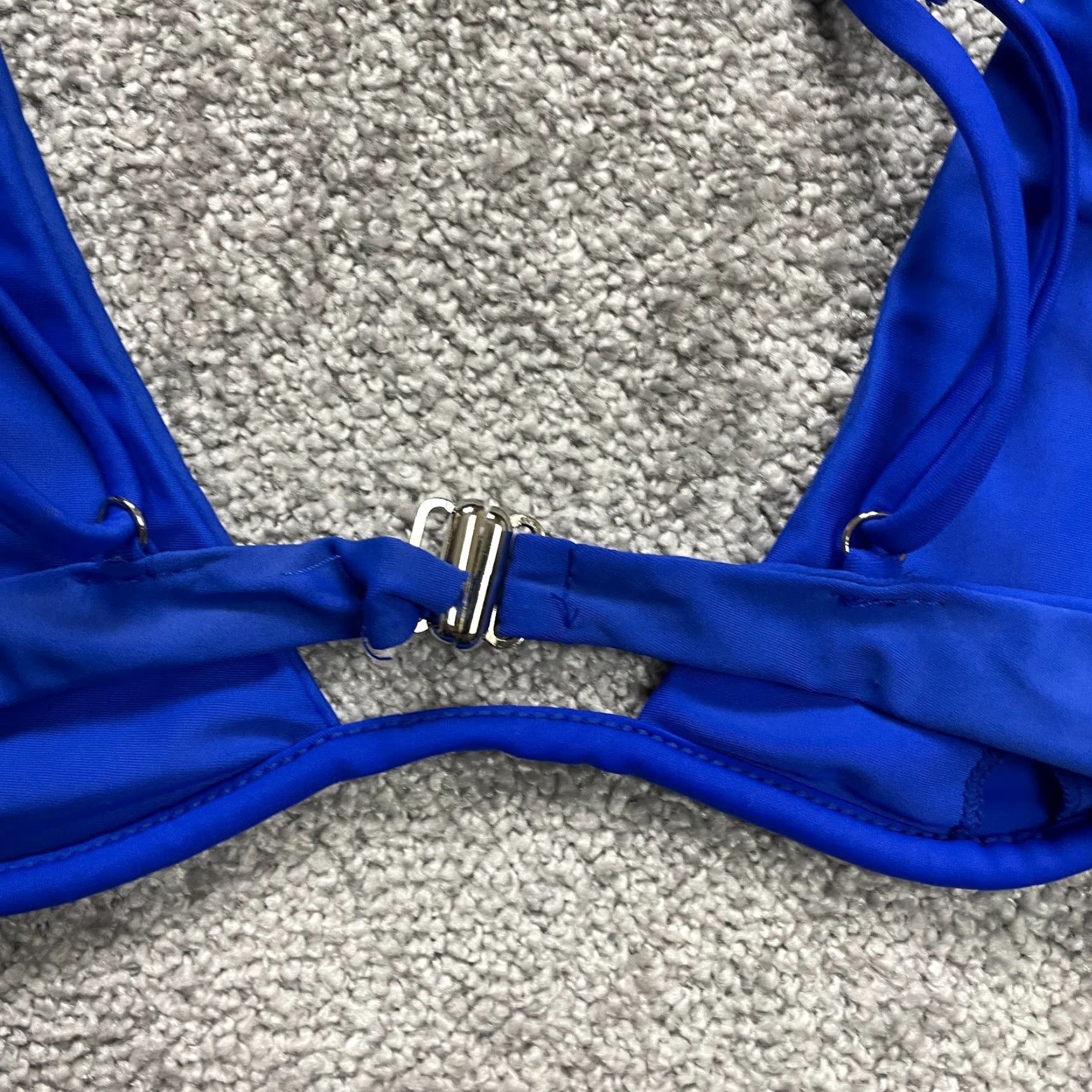Shein SHEIN Bikini Top Women's Small Solid Blue Underwired Spaghetti Swimwear Beach Size S / US 4 / IT 40 - 3 Thumbnail