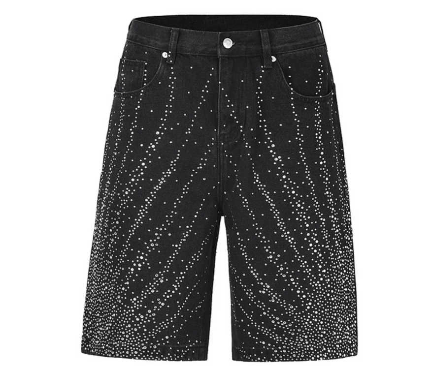 Japanese Brand Diamond Denim Shorts Size US 36 / EU 52 - 2 Thumbnail