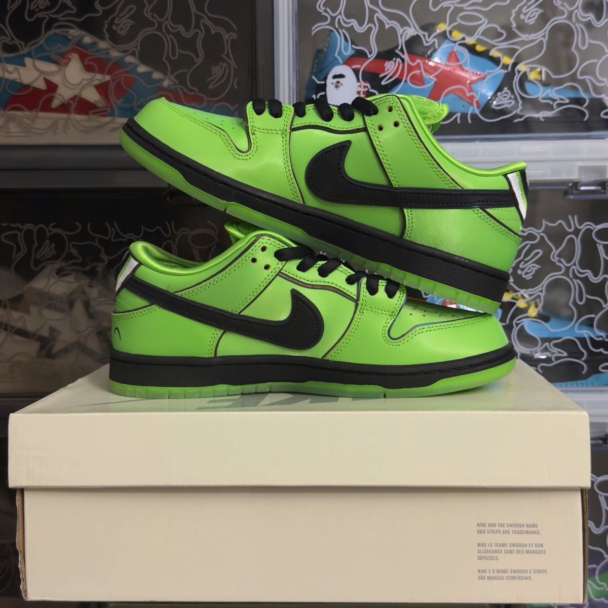 Nike SB Nike SB Dunk Low The Powerpuff Girls Buttercup 2023 Size US 7.5 / EU 40-41 - 3 Thumbnail