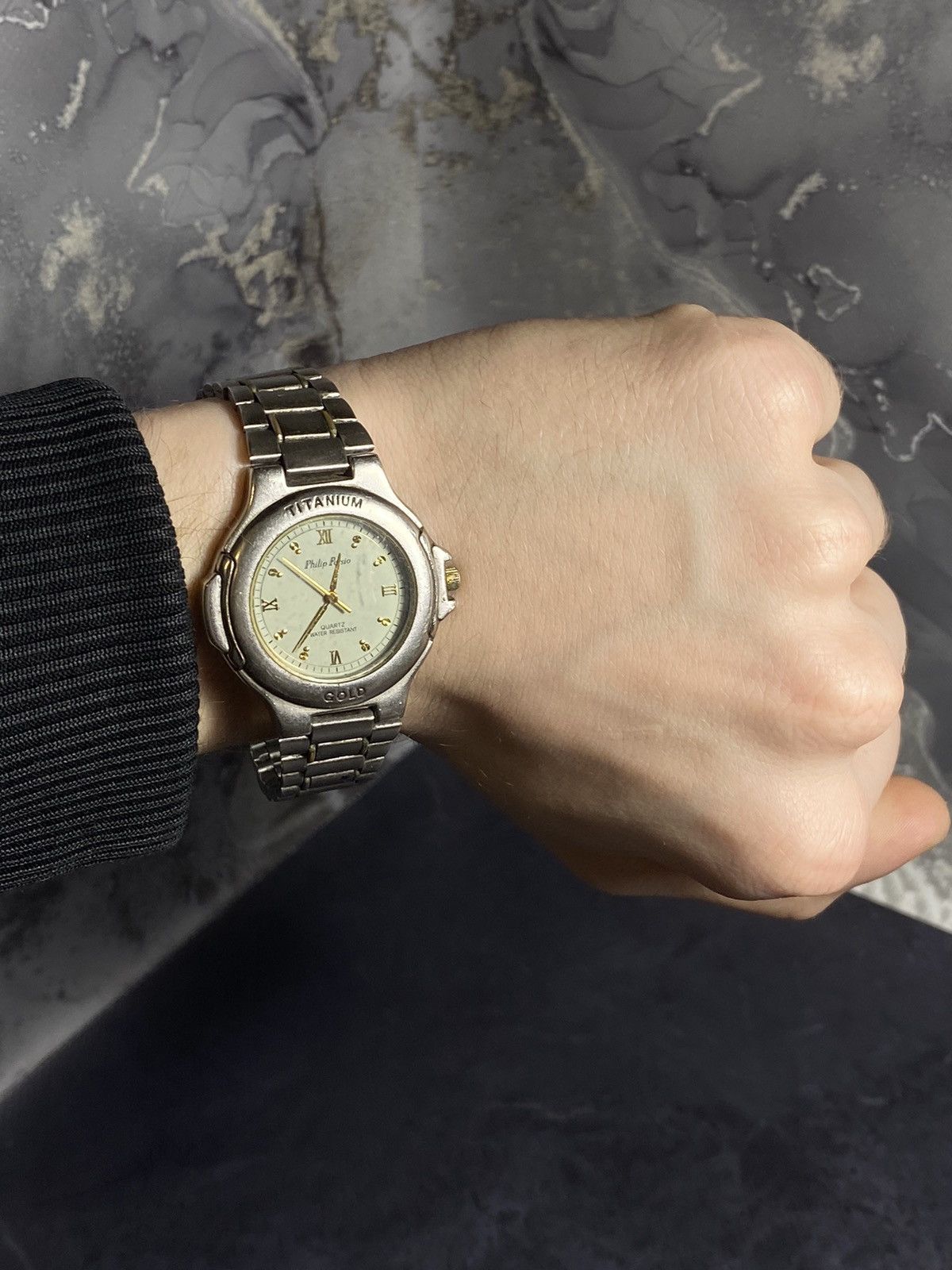 Vintage Philip Persio Titanium Quartz Watch Vintage Japanese Brand Size ONE SIZE - 1 Thumbnail