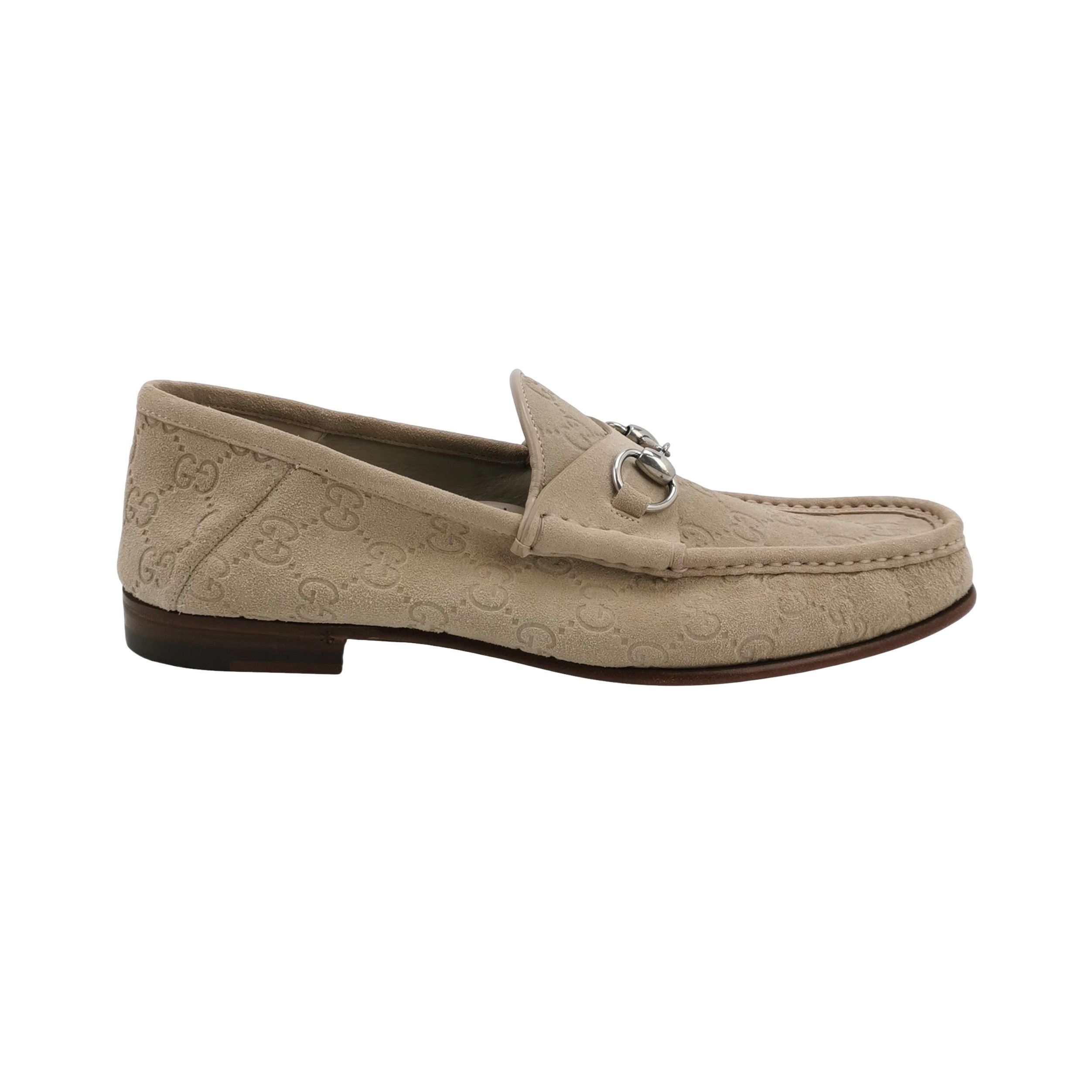 Gucci Gucci Monogram Suede Horsebit Loafers 9 Size US 10 / EU 43 - 1 Thumbnail