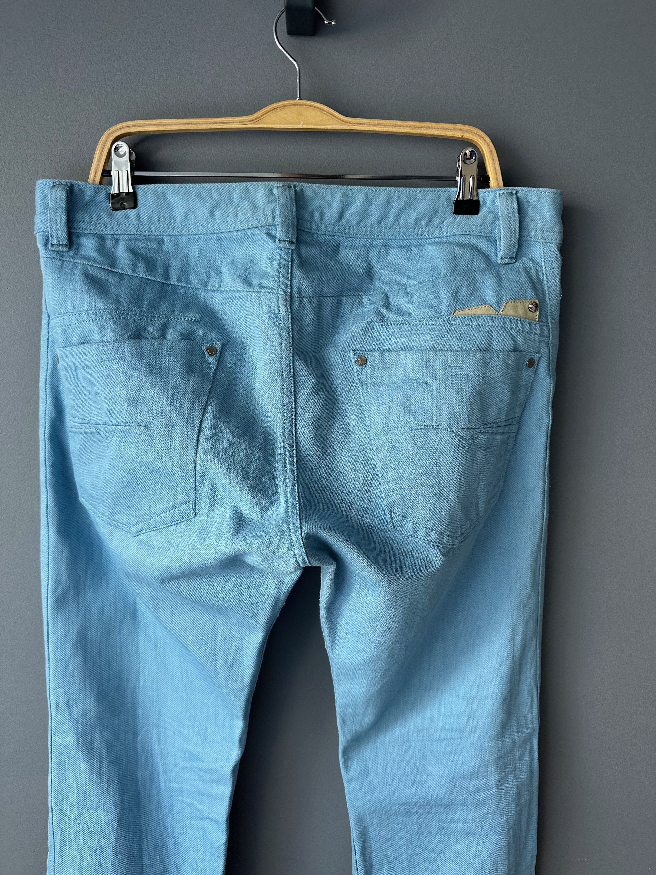 Diesel Diesel Darron Regular Slim Tapered Baby Blue 34 x 34 Size US 34 / EU 50 - 8 Thumbnail