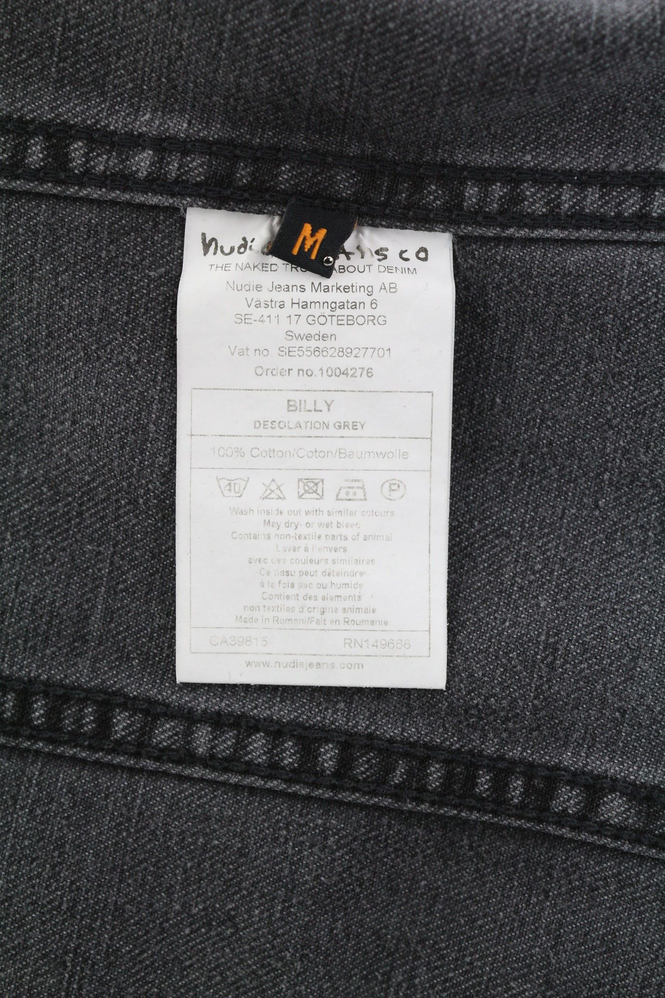 Nudie Jeans BILLY M Desolation Grey Polo Pockets Mid Jacket 82454 Size US M / EU 48-50 / 2 - 7 Thumbnail