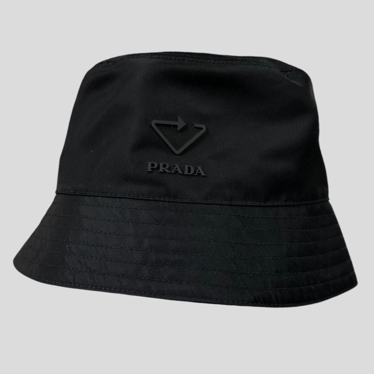 Prada Prada Milano 2020 Re-Nylon Rubber Logo Bucket Hat - S/M Size ONE SIZE - 1 Thumbnail