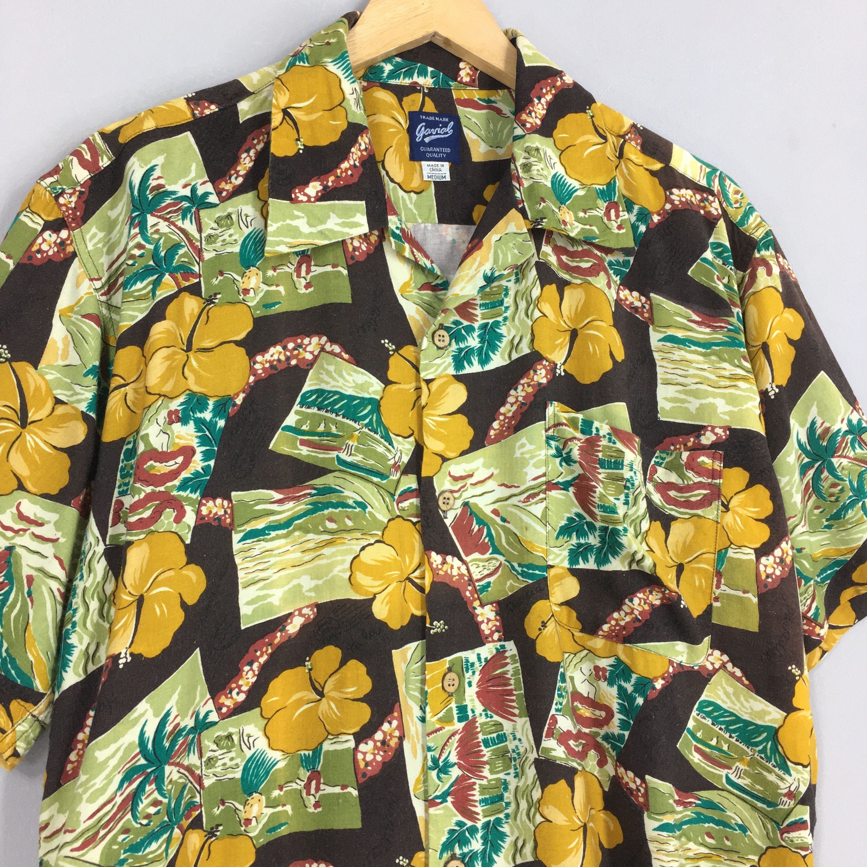 Vintage Vintage 80s Hawaii Aloha Floral Printed Shirt Medium Size US M / EU 48-50 / 2 - 3 Thumbnail