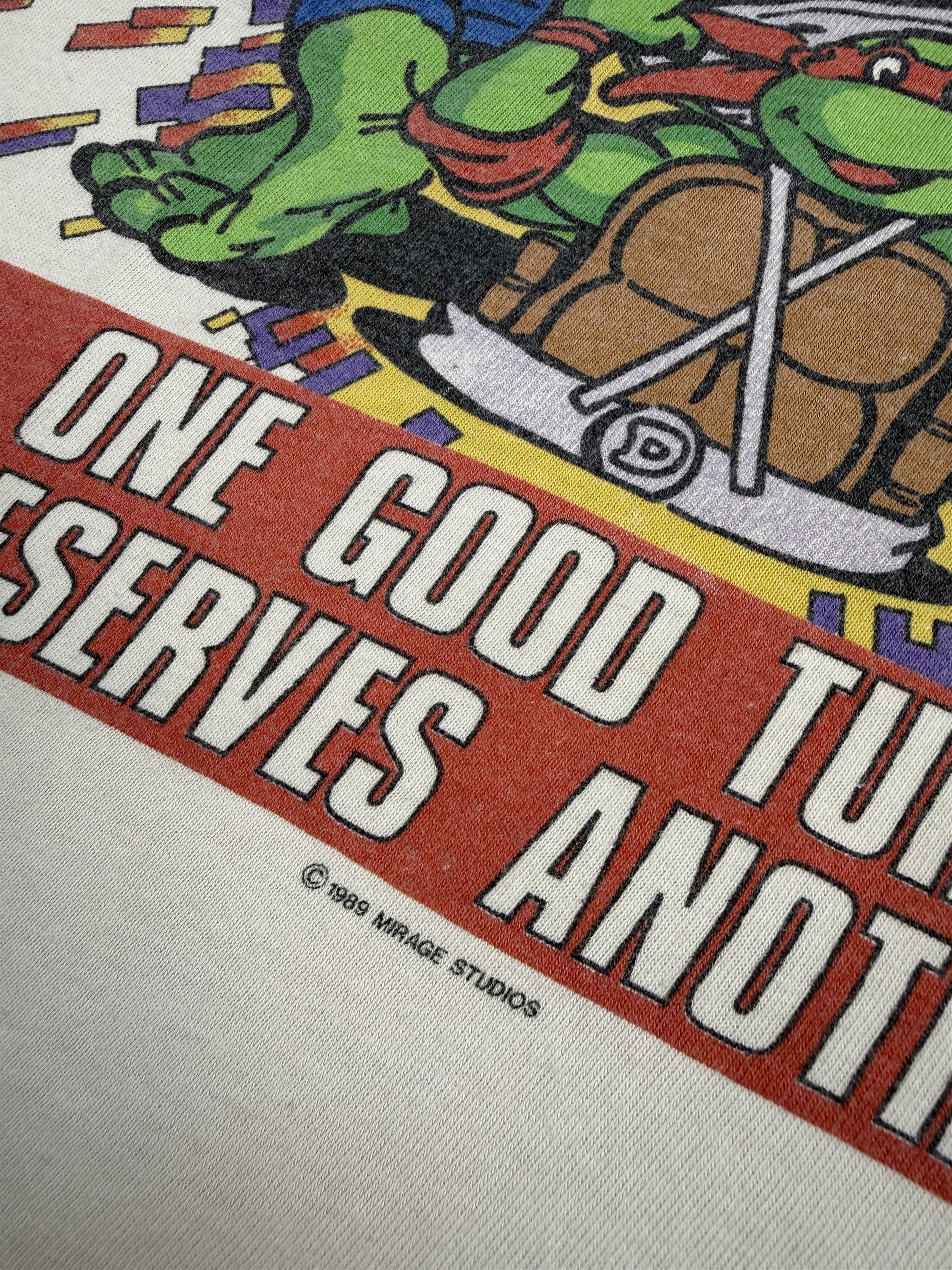 Vintage TNMT Teenage Ninja Mutant Turtles vintage tshirt 1989 Size US L / EU 52-54 / 3 - 3 Thumbnail