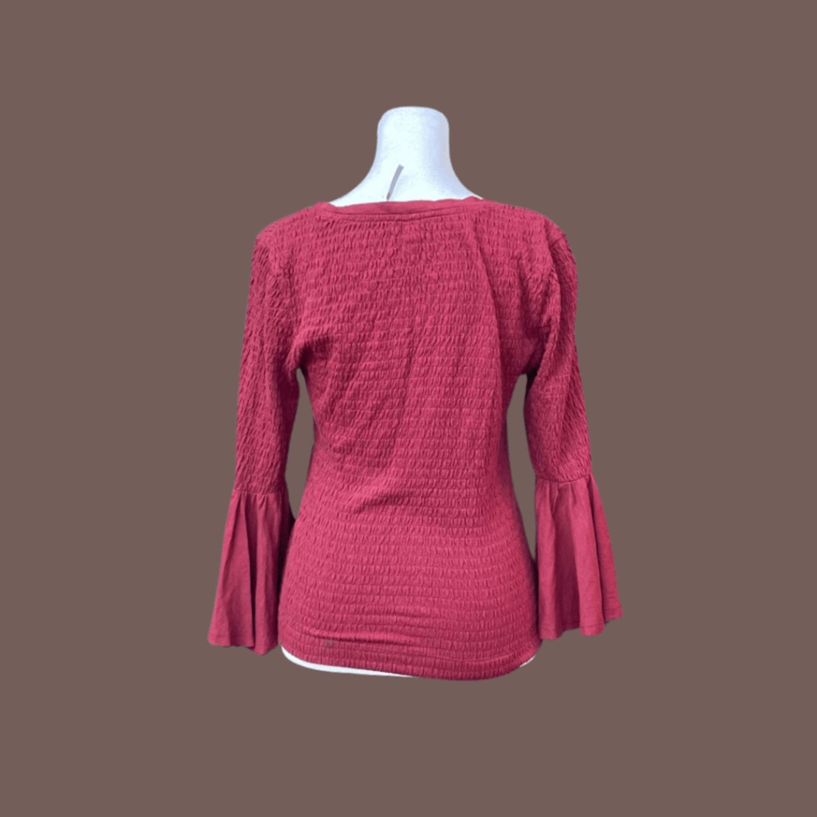 Anthropologie Retro Anthropologie Smocked Cotton Blouse – 70s Boho Revival Size XS / US 0-2 / IT 36-38 - 2 Thumbnail
